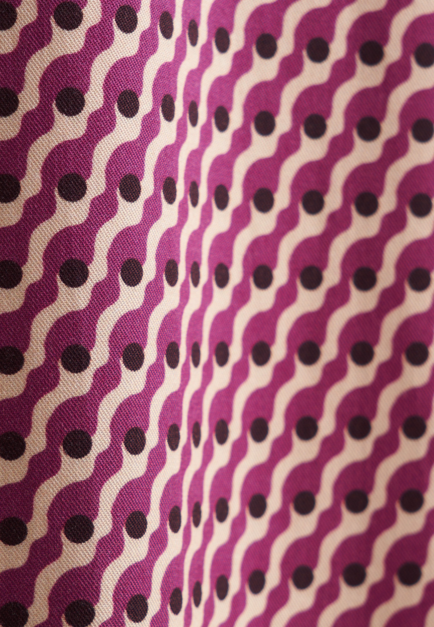 seidensticker Sommerkleid »Schwarze Rose«, Langarm Kragen Druck