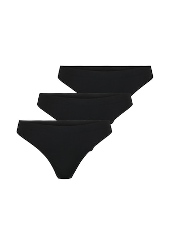 String »ONLTRACY INVISIBLE 3-PACK RIB THONG«, (Set, 3 St.)