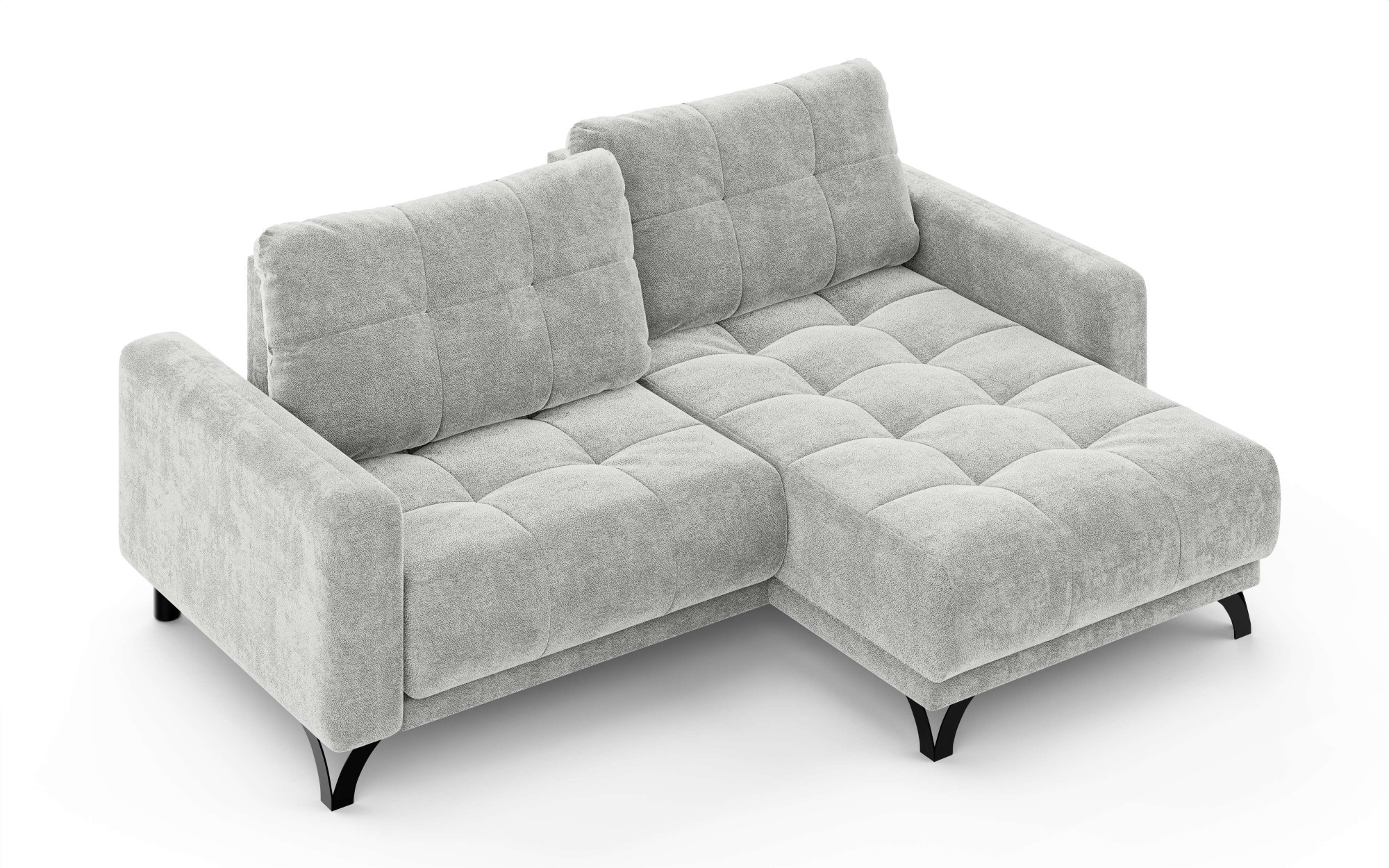 INOSIGN Ecksofa »FAIRVIEW mit verstellbaren Rückenlehne, Masse B/T/H: 234/174/93 cm«, L-Form mit Wellenunterfederung, Recamiere beidseitig montierbar