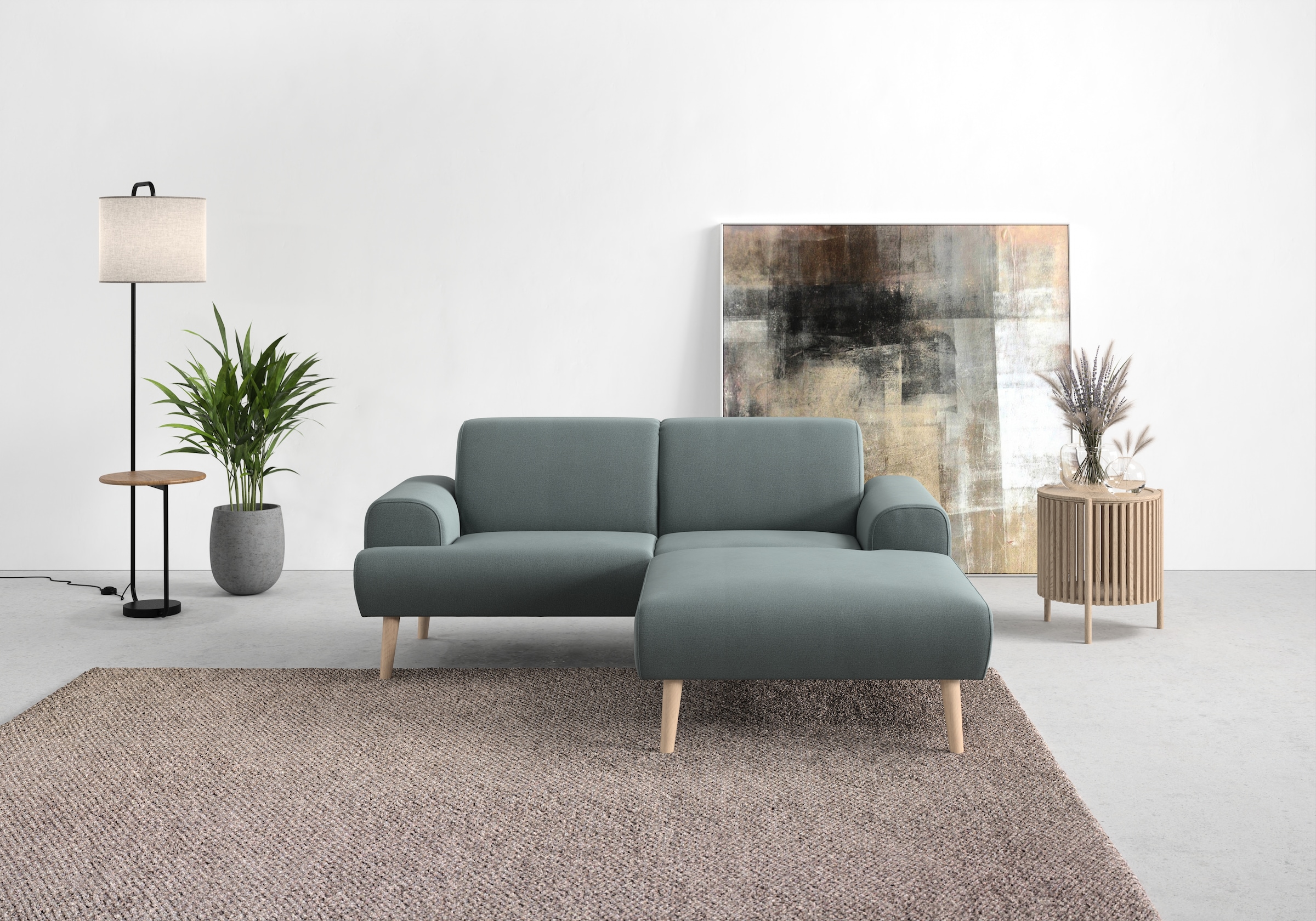 Image of Home affaire Ecksofa "Swift Scandic Design, komfortabler Federkern, Breite 192cm, L-Form" Federkern-Polsterung, B/T/H: 192/83/176 cm