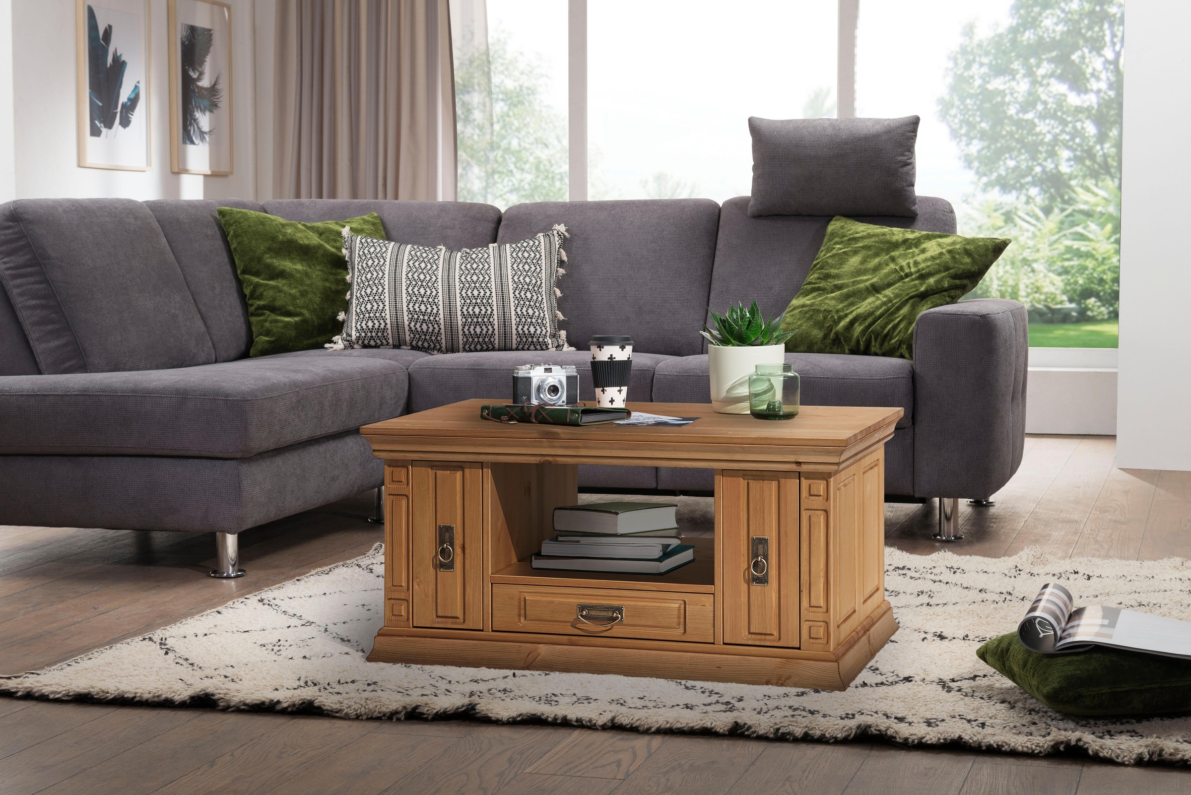 Image of Home affaire Couchtisch »Vinales«, Breite 100 cm, mit 3 Schubladen bei Ackermann Versand Schweiz