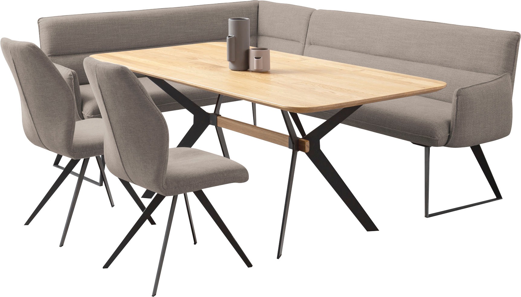 Image of Premium collection by Home affaire Eckbankgruppe »Preston«, (4 tlg.), Moderne und bequeme Eckbankgruppe bei Ackermann Versand Schweiz