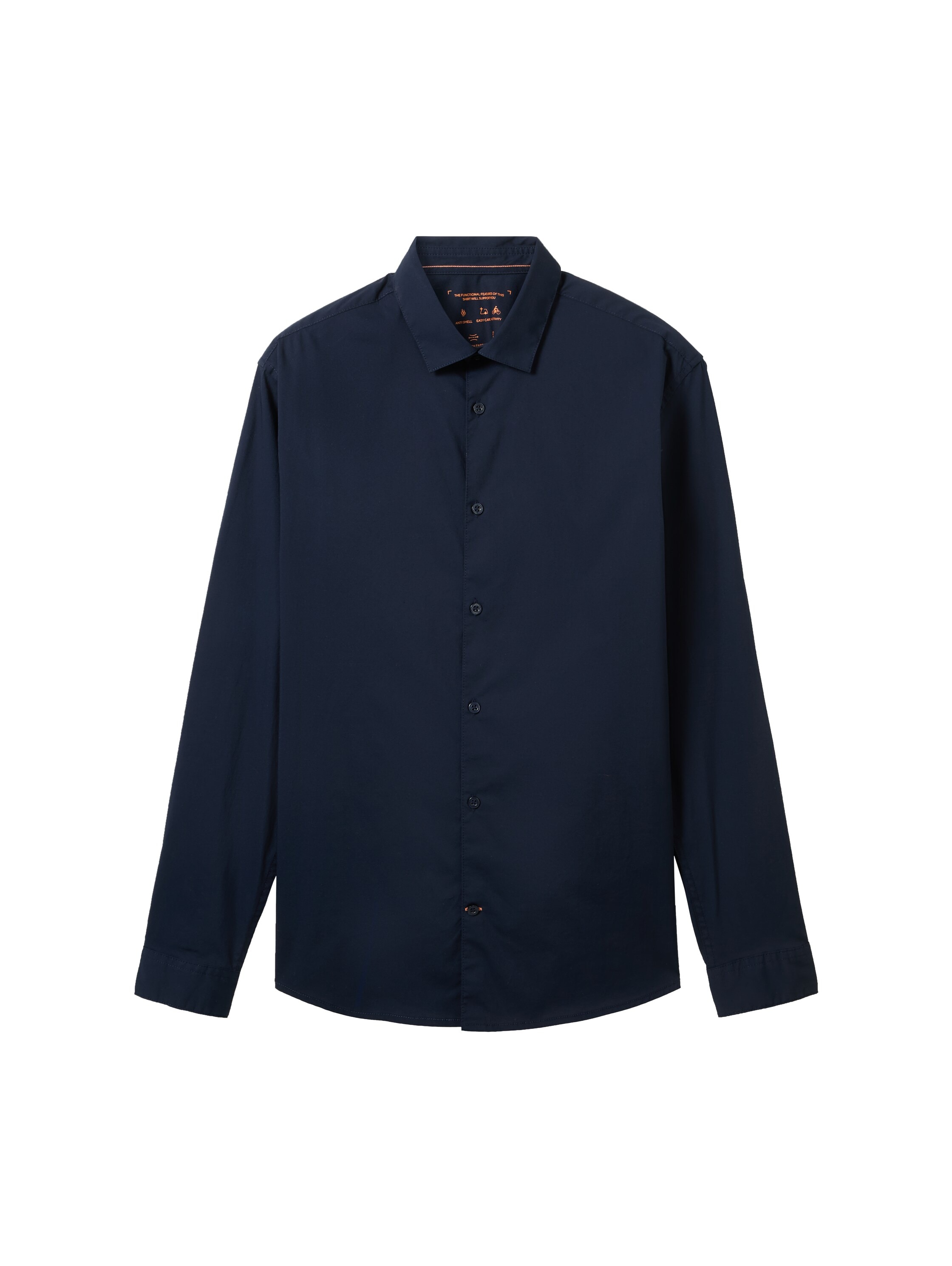 TOM TAILOR Langarmhemd »Poplin«, mit Manschetten