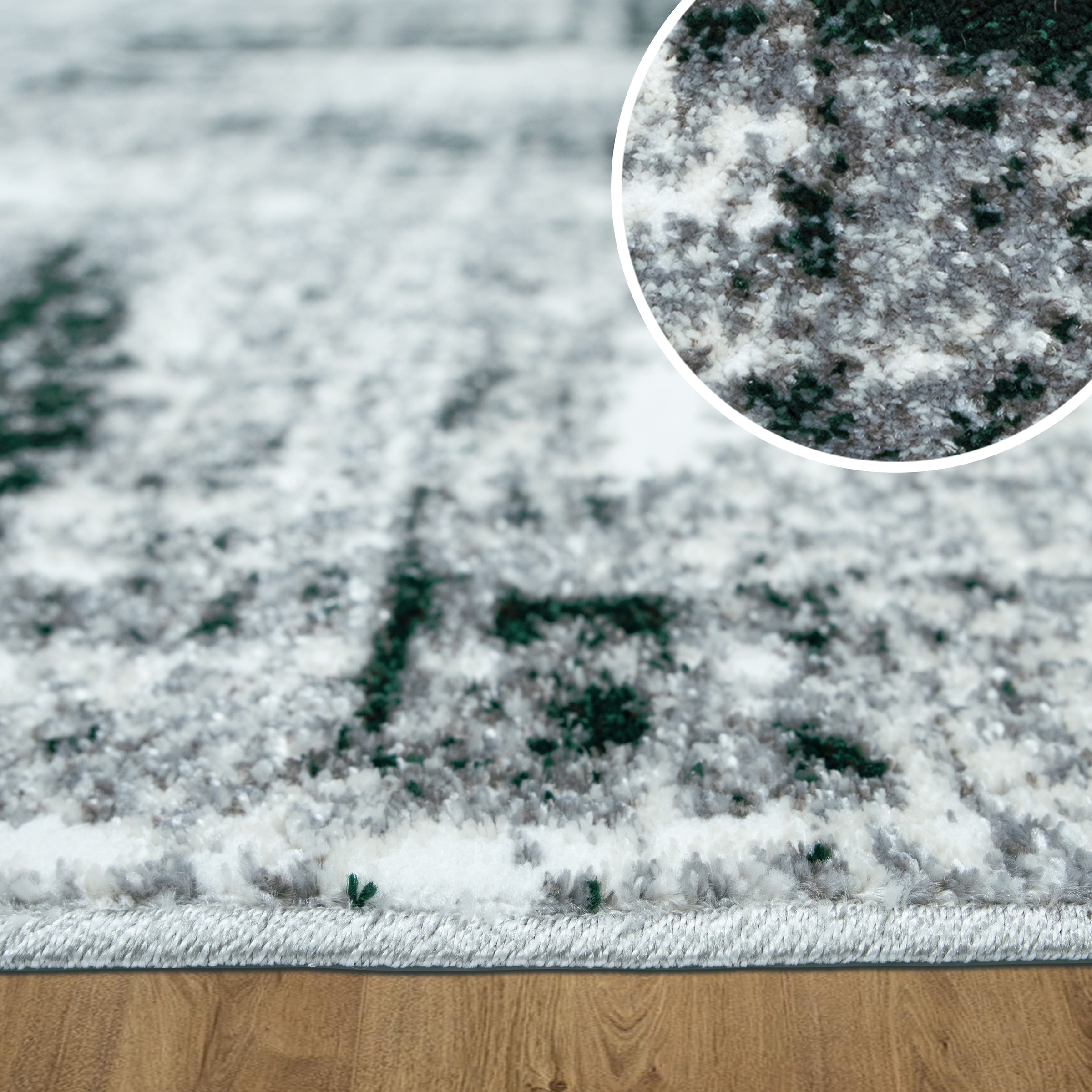 my home Tapis »Salsa« Rectangulaire 9 mm Höhe mit besonders weichem Flor, Kurzflor, im Vintage-Look, dichte Qualität