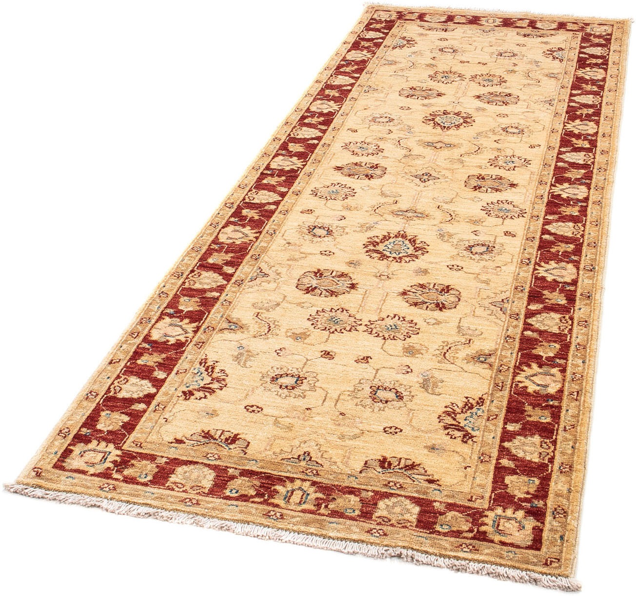 Image of morgenland Orientteppich »Ziegler - 232 x 82 cm - beige«, rechteckig, 6 mm Höhe, Wohnzimmer, Handgeknüpft, Einzelstück mit Zertifikat bei Ackermann Versand Schweiz