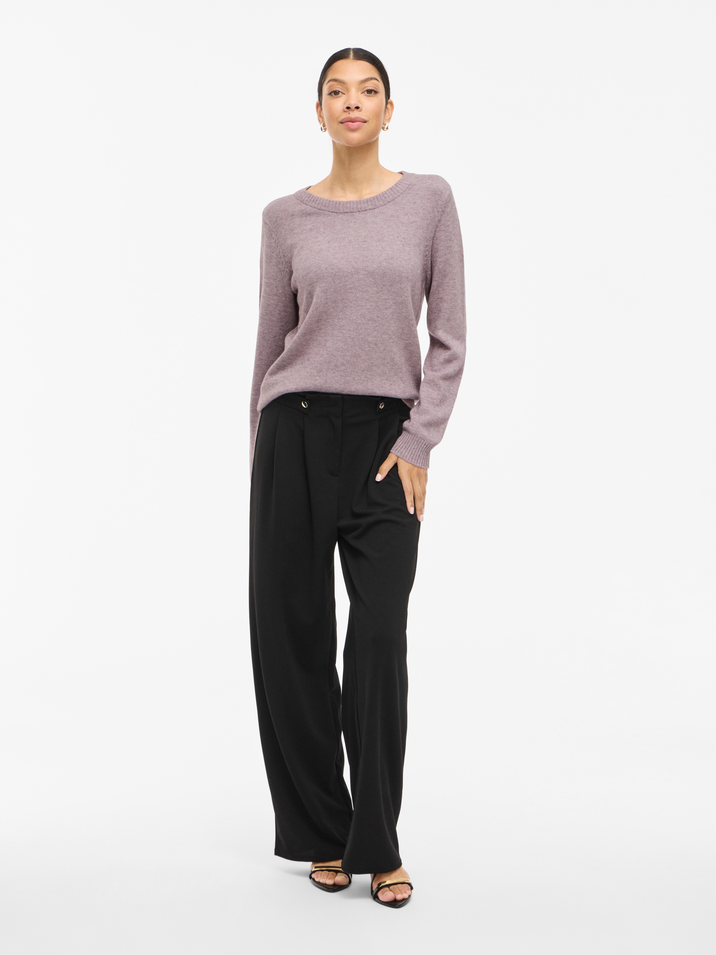 Vila Rundhalspullover »VIRIL O-NECK L/S KNIT TOP - NOOS«
