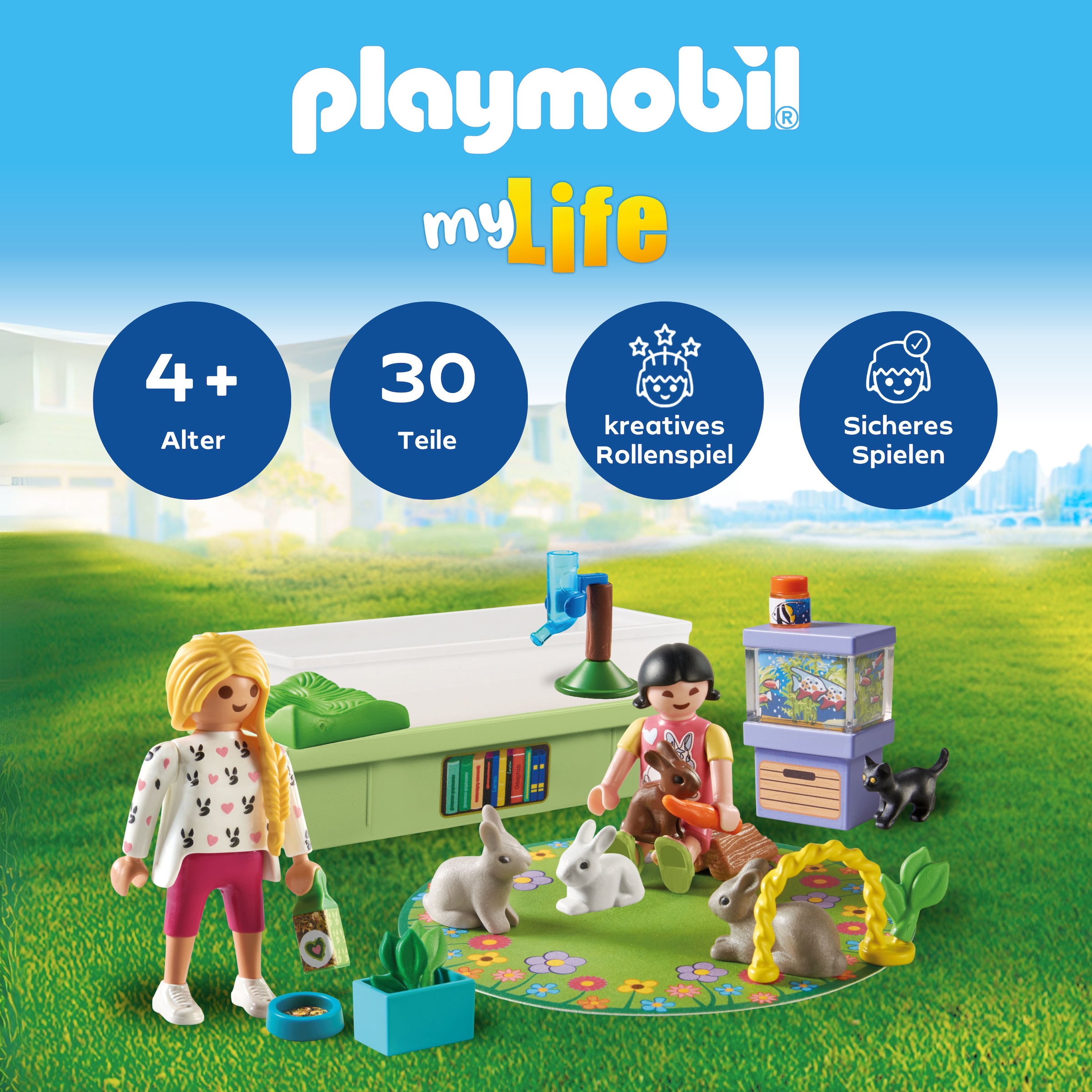 Playmobil® Jeu de construction »Familie mit Hasen (71753), Playmobil My Life«