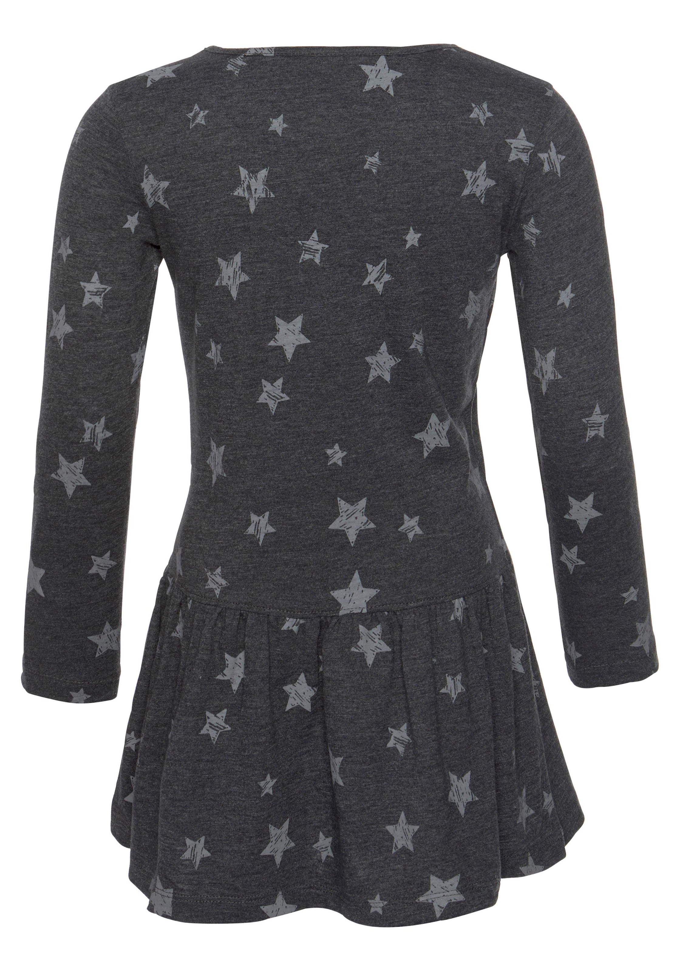 KIDSWORLD Jerseykleid »Kleid mit Pailletten«, Shirtkleid mit süsser Paillettenapplikation