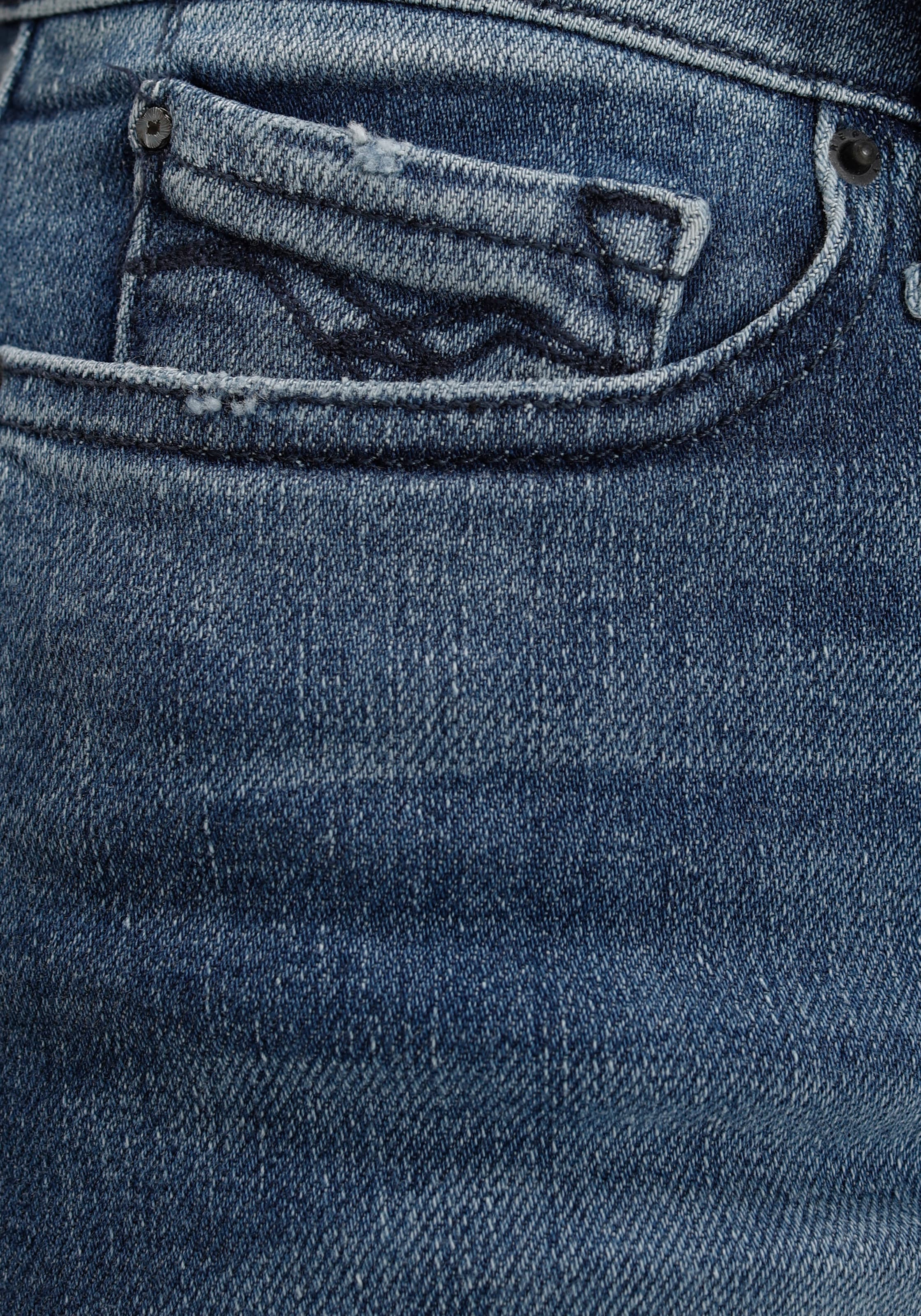 Replay Skinny-fit-Jeans »LUZIEN«, POWERSTRETCH-DENIM mit Used-Effekten
