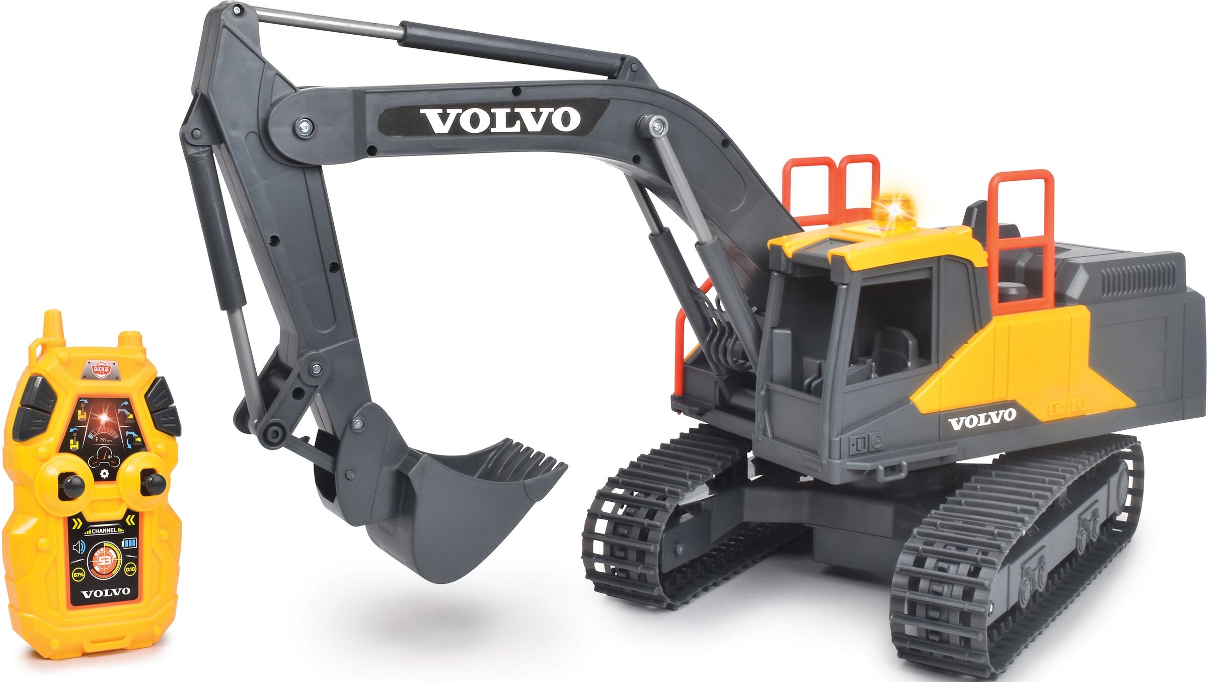 Dickie Toys RC-Bagger »Volvo Mining Excavator RC«, mit Licht und Sound