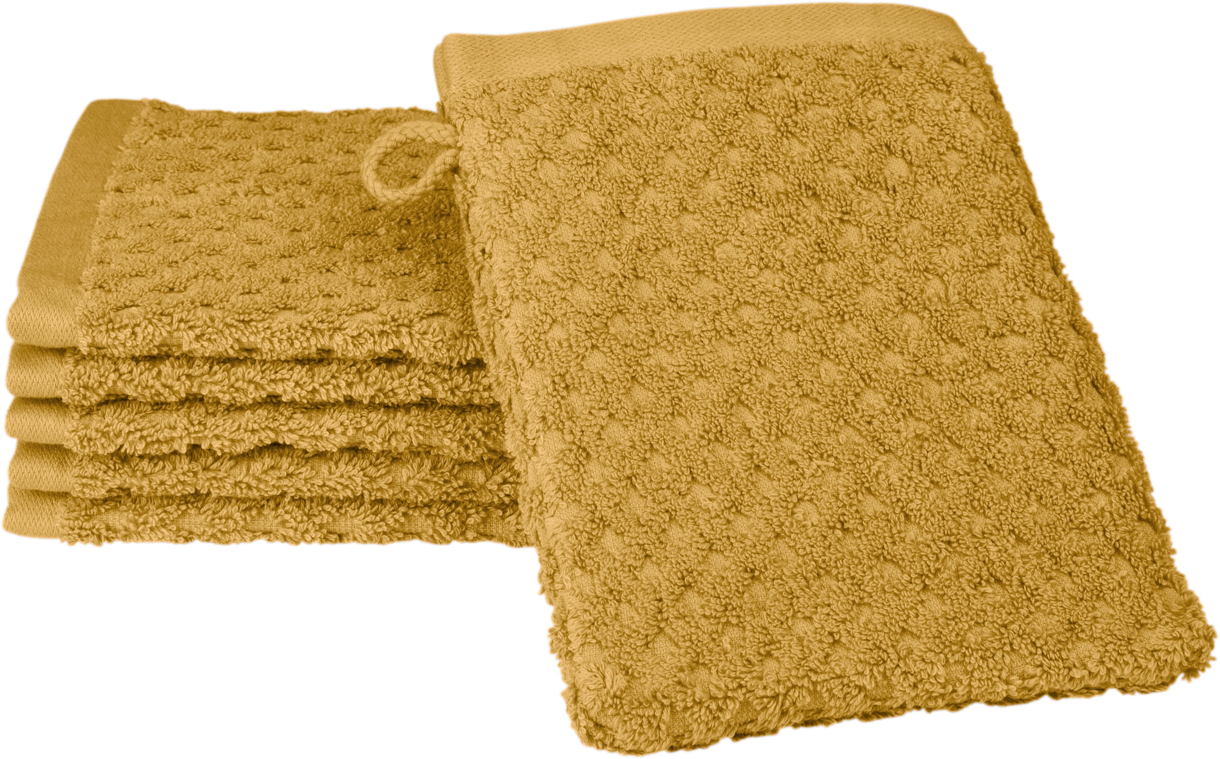 ROSS Waschhandschuh »Harmony«, (6 tlg., 6 Waschhandschuhe), 100 % Baumwolle  günstig kaufen