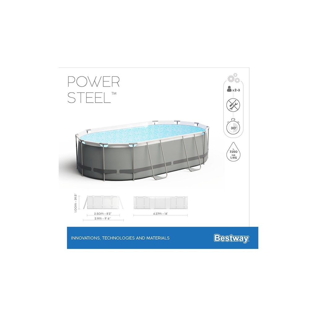 Bestway Pool »Power Steel Frame Set 427 x 250 x 100cm«