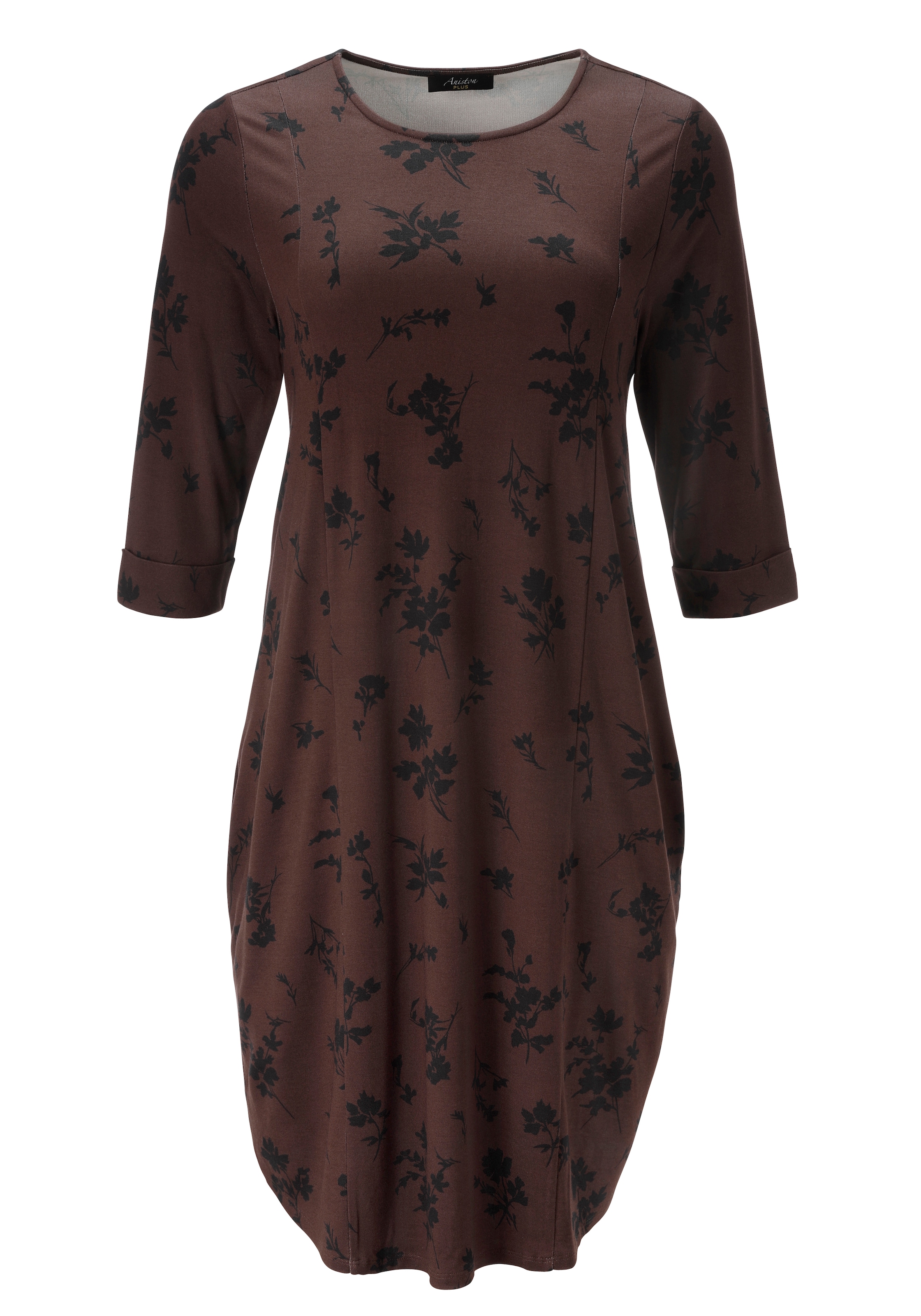 Aniston PLUS Robe en jersey imprimé de fleurs discrètes - NOUVELLE COLLECTION