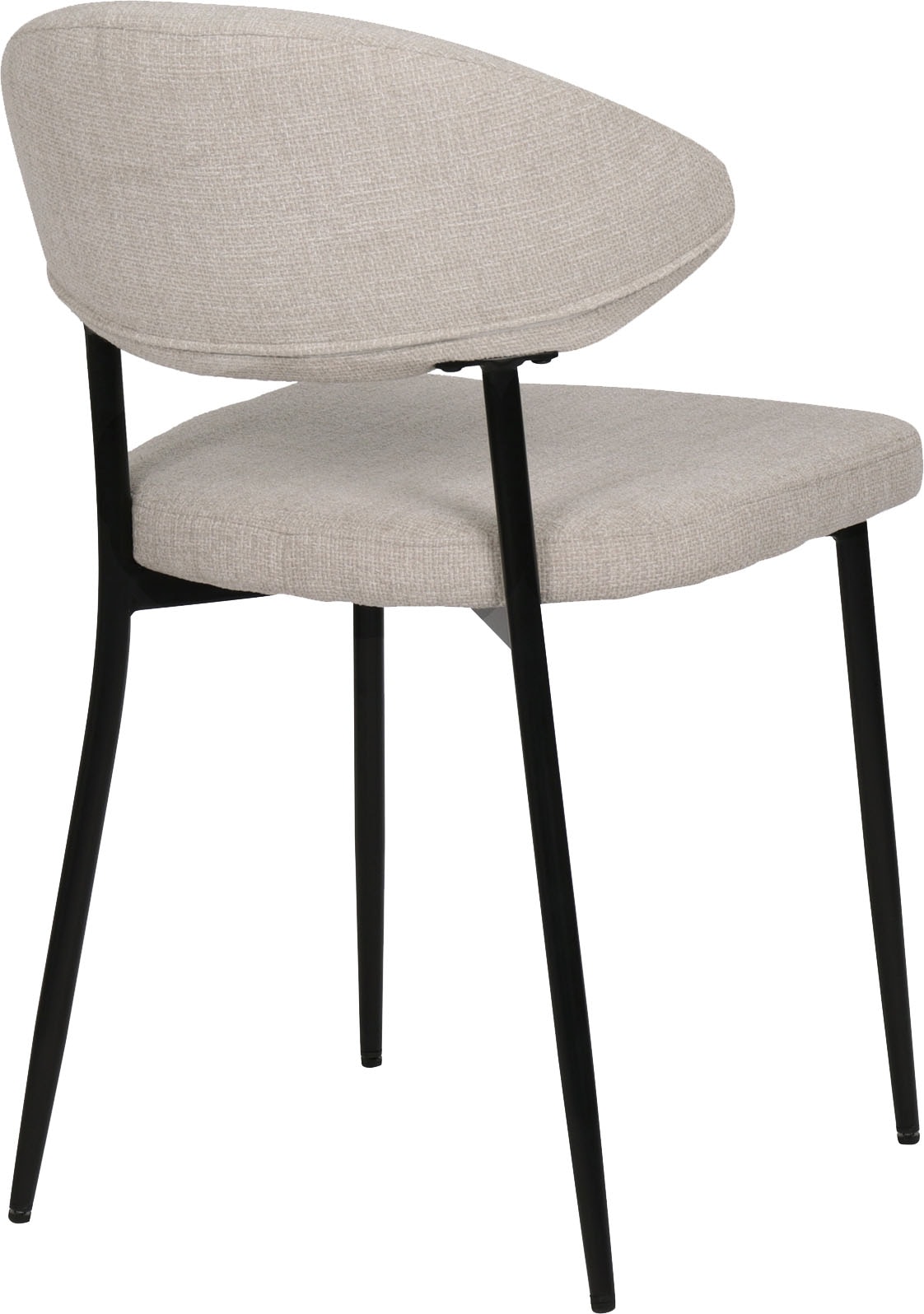 SIT 4-Fussstuhl »Odessa 2er-Set Polsterstühle mit Strukturstoff & Metallgestell« (Set) 2 Stk.Öko-Tex Strukturstoff & ergonomisch gerundete Rückenlehne
