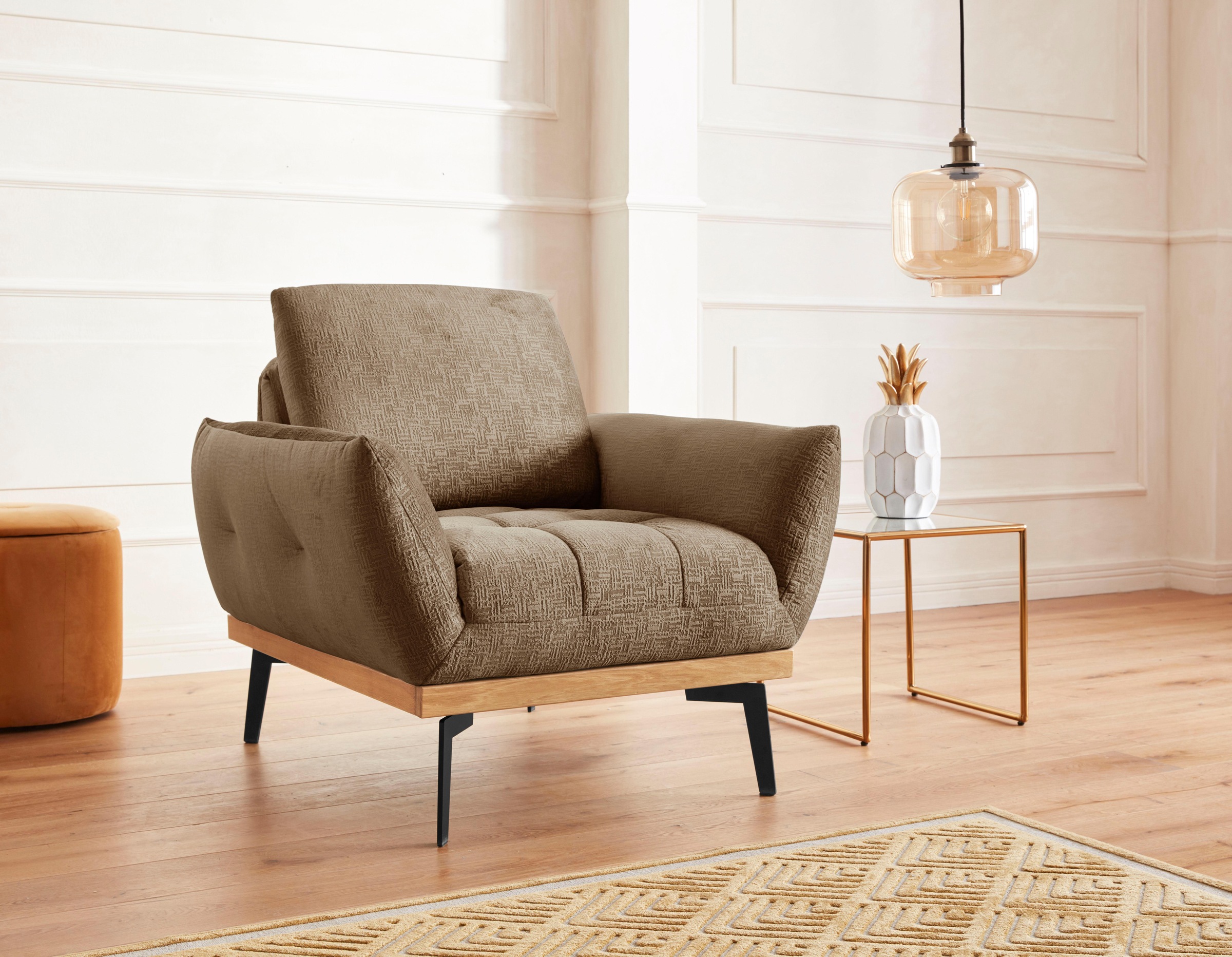 Image of exxpo - sofa fashion Sessel "Palic, Loungesessel mit Rückenverstellung, hoher Entspannungskomfort" inklusive Rückenverstellung. Vom Sessel zum Hochlehner. Relaxsessel