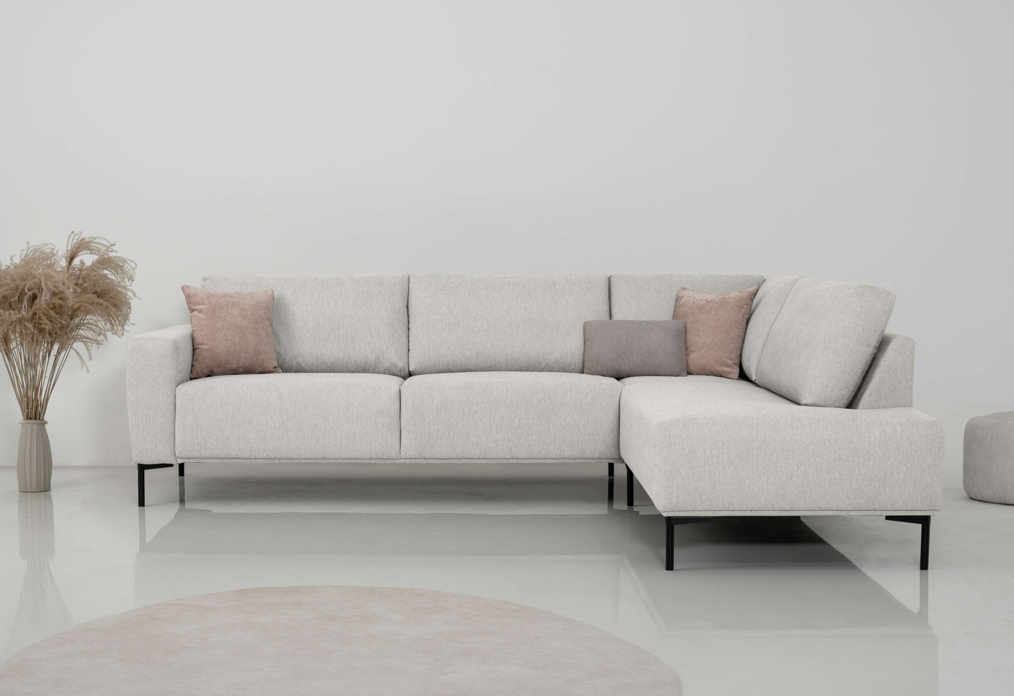 Image of GOODproduct Ecksofa "Melby" Breite 275 cm, in einem weichen Struktur Stoff, lose Rückenkissen