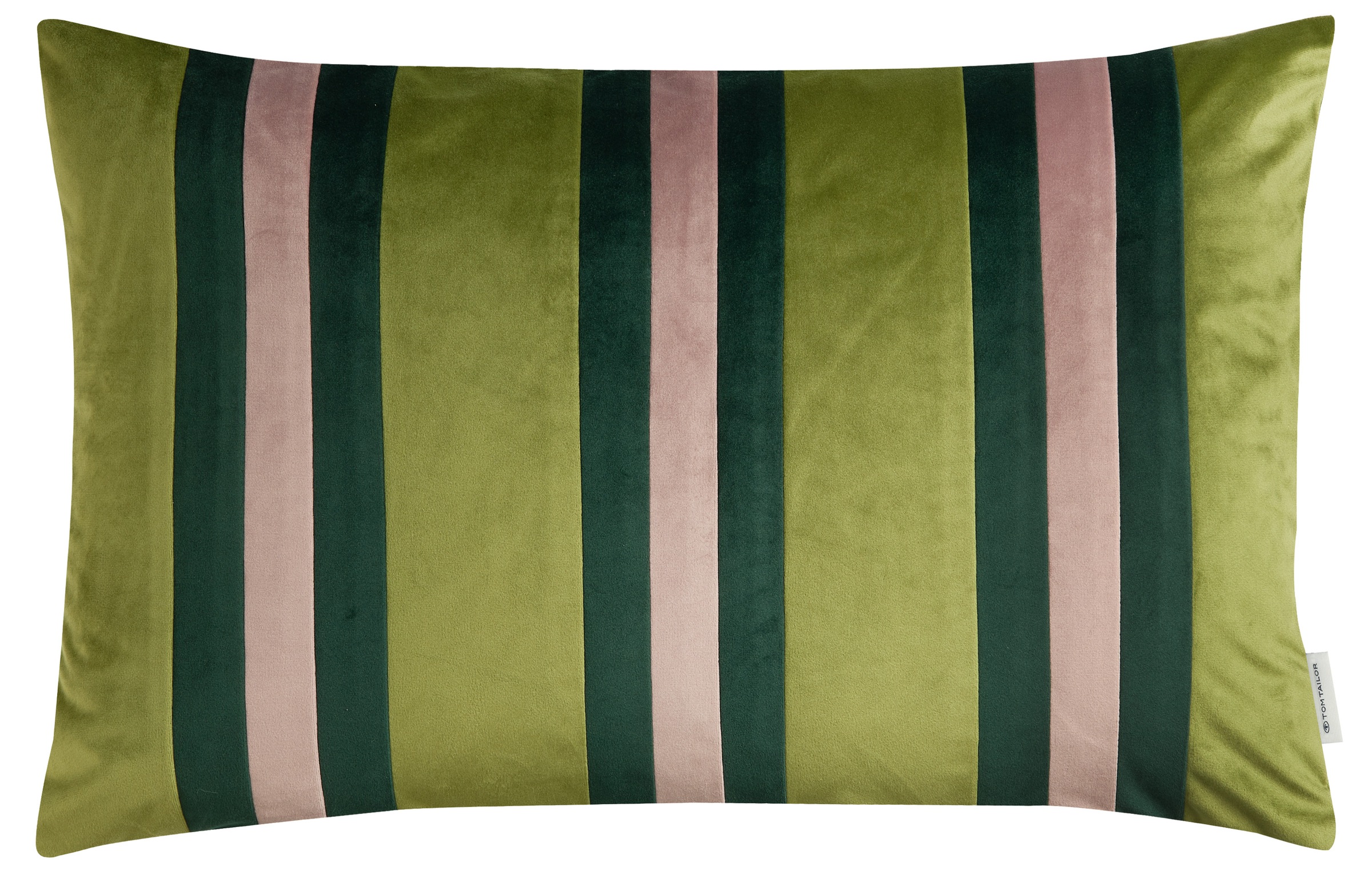 Image of TOM TAILOR HOME Dekokissen "Velvet Stripe" aus weichem Velvet