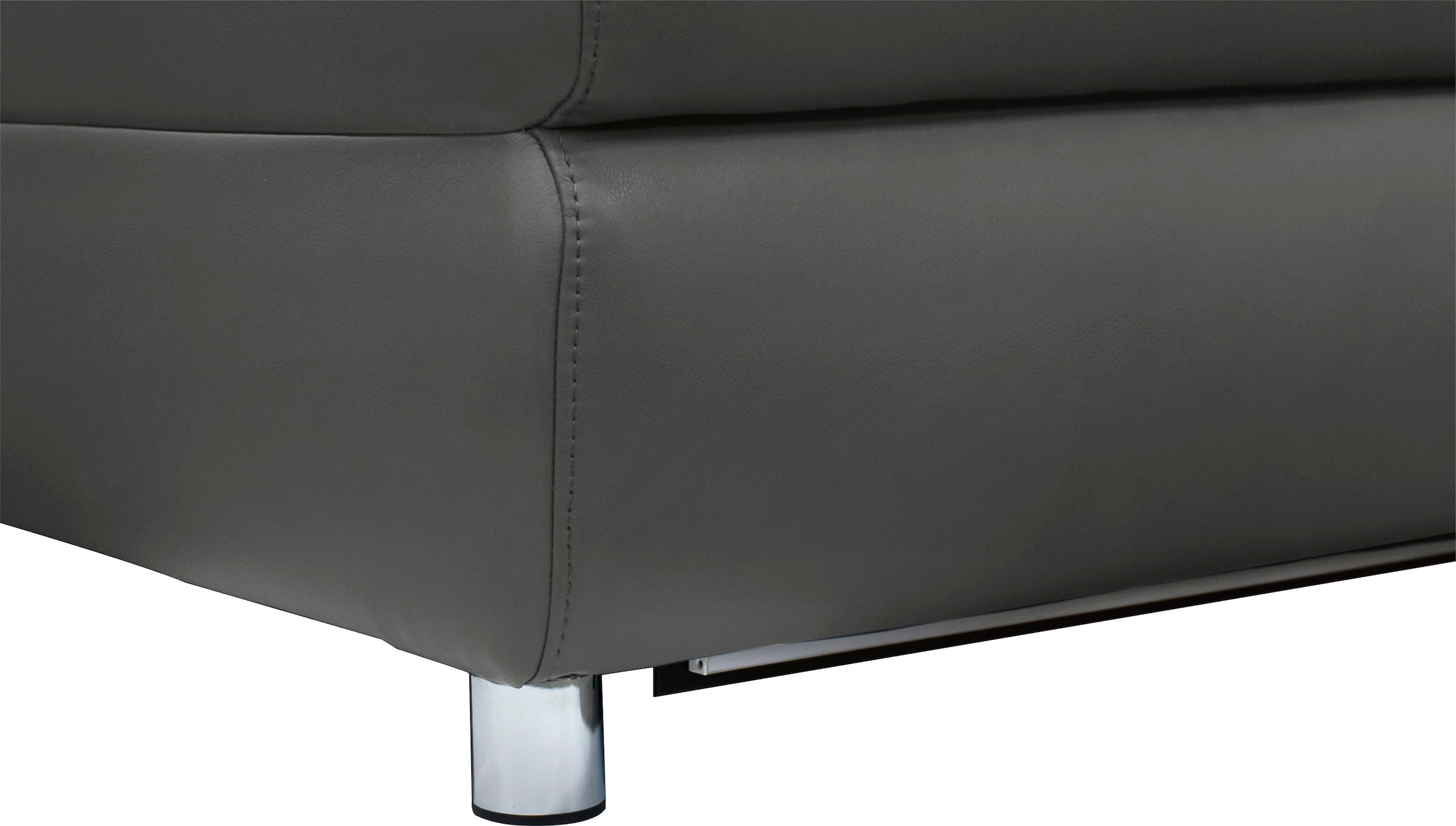 Home affaire Ecksofa »Pareli, L-Form, 259cm,m. Recamiere, Echtleder, Kunstleder, Webstoff« man. o. elektr. Relaxfunktion, USB/Kopfteilverstellg u. LED