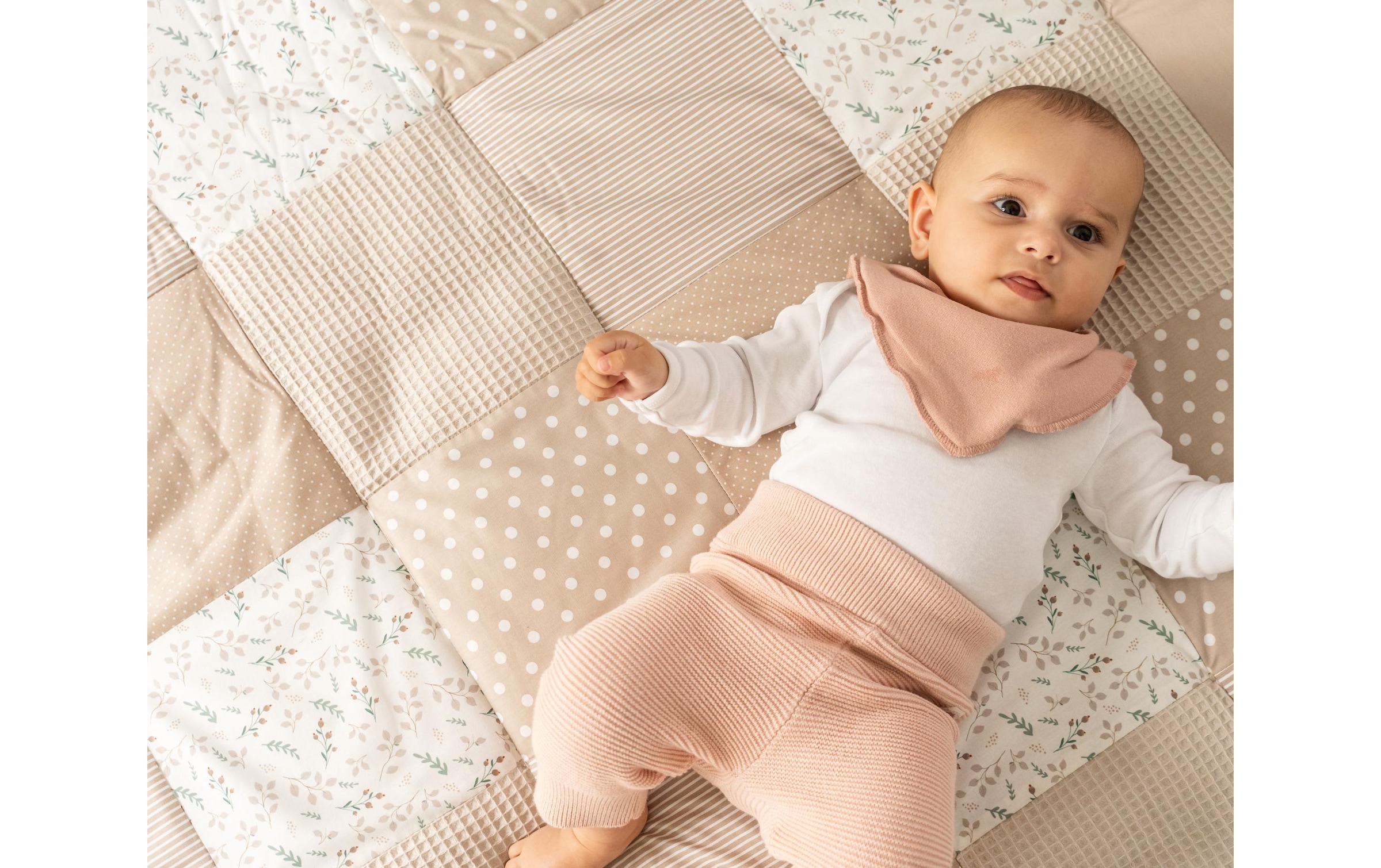 ULLENBOOM ® Krabbeldecke »Sandblume 140 x 140 cm«