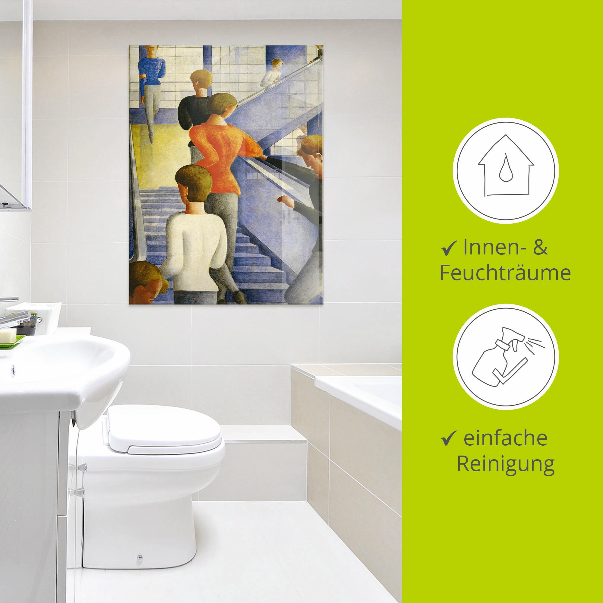 Artland Tableau en verre »Bauhaustreppe. 1932« 1 cuis tlg. in verschiedenen Grössen