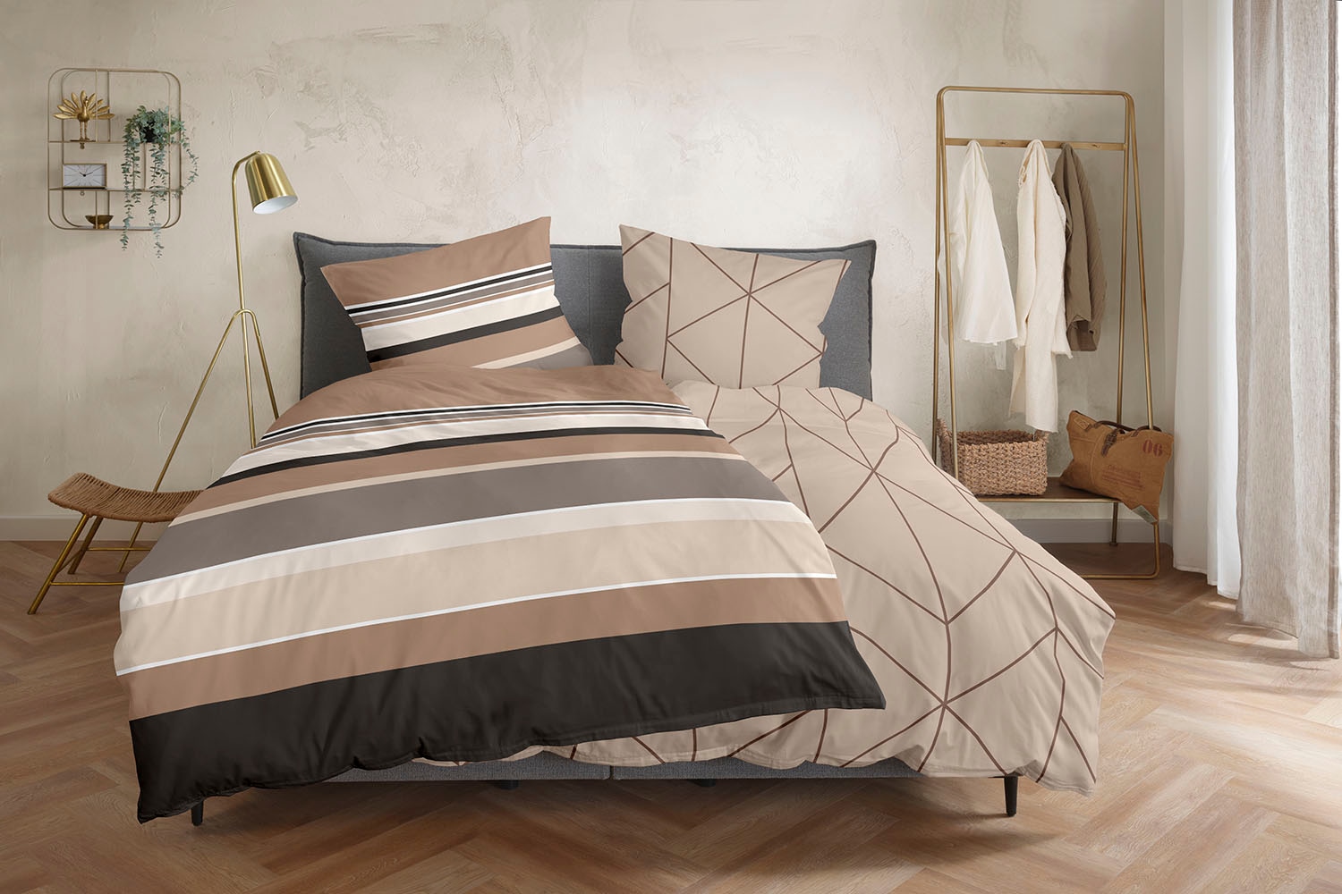 Primera Linge de lit »Satin-Bettwäsche Golden« 2