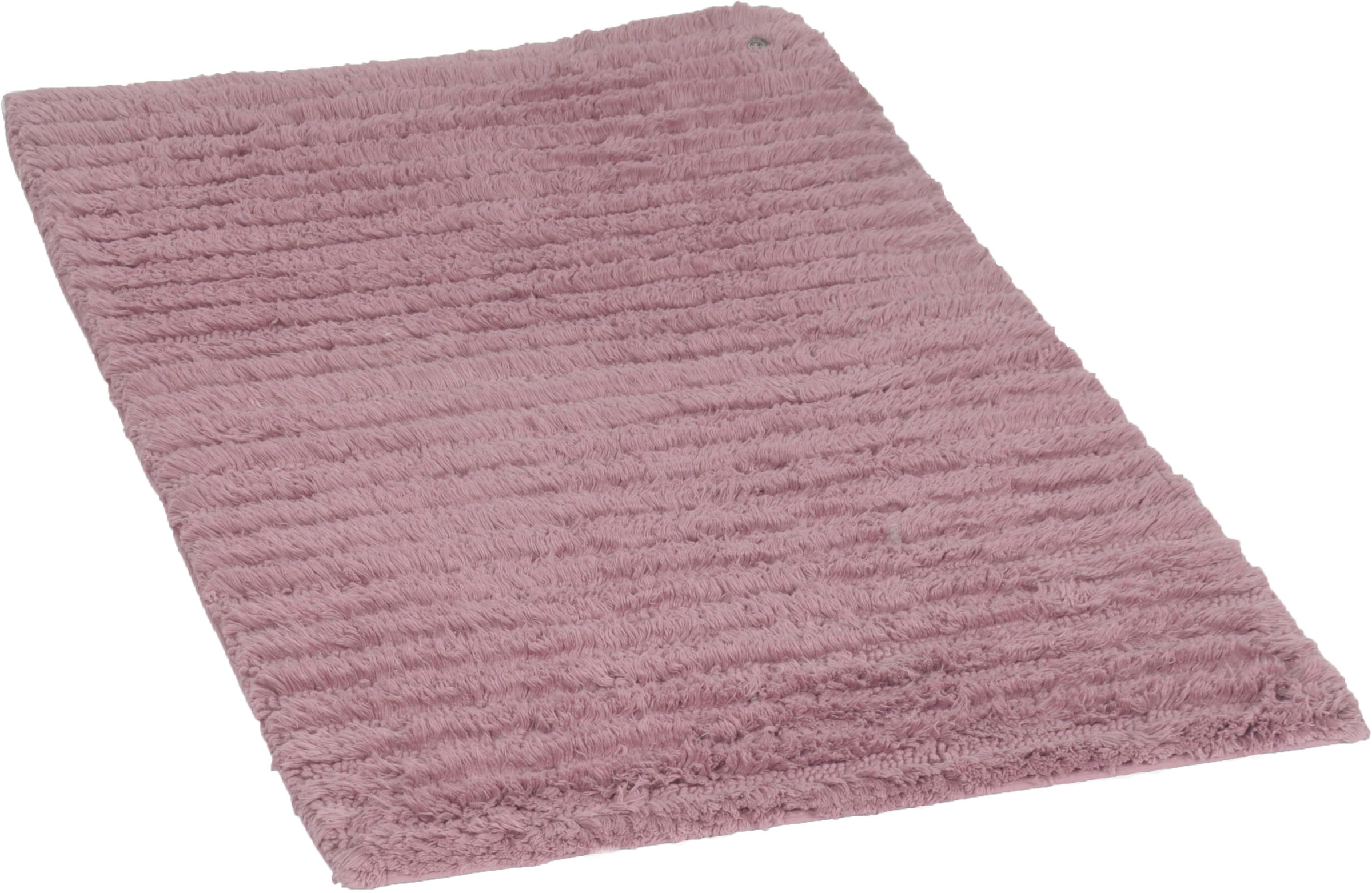 TOM TAILOR HOME Badematte »Cotton Stripes«, rutschhemmend beschichtet, fussbodenheizungsgeeignet-strapazierfähig, Uni Farben, gestreift, reine Baumwolle, Hoch-Tief Effekt
