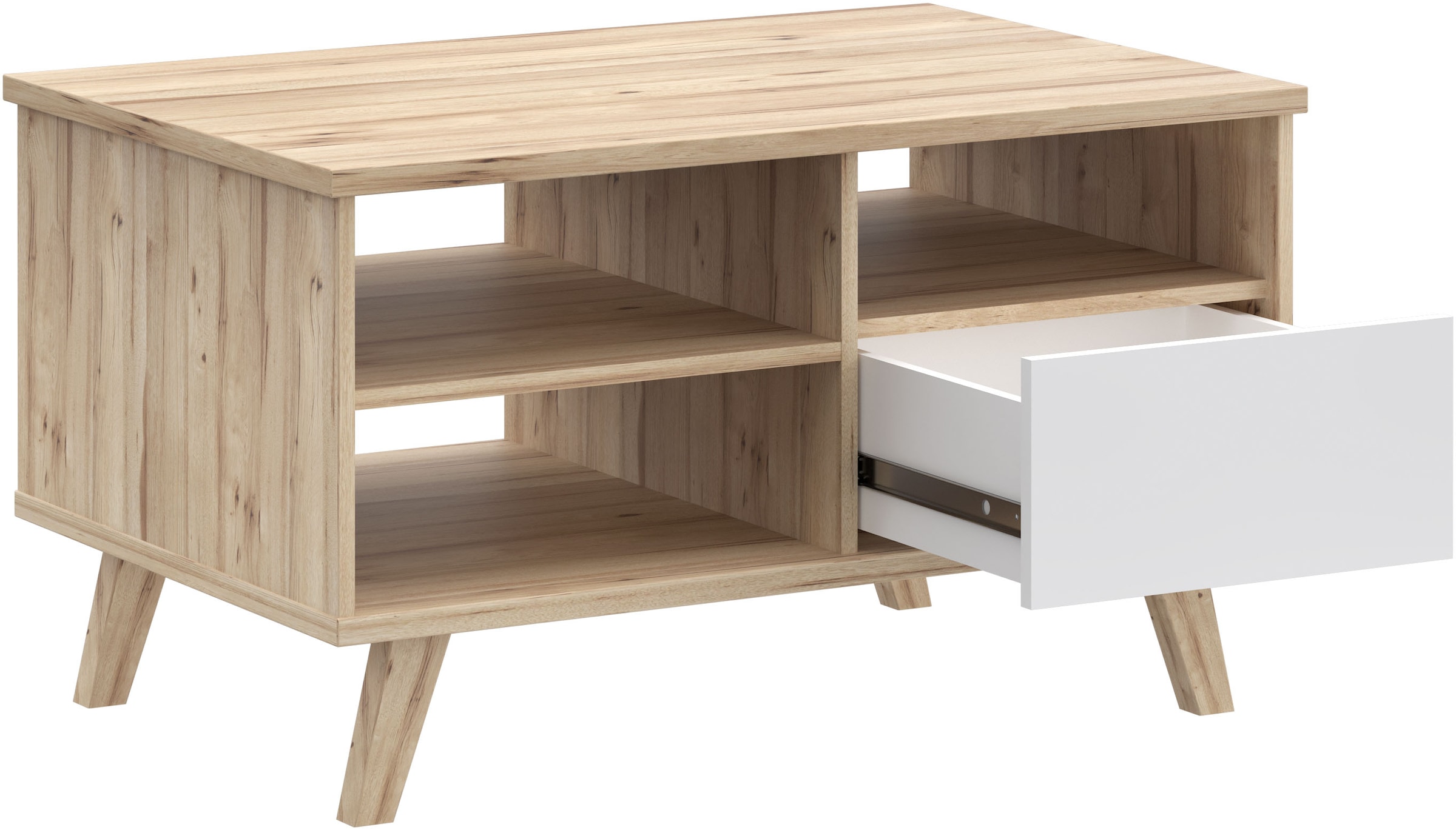 FORTE Couchtisch »Vankka Coffee Table« B/H/T 90/51,8/60 cm,  90 x 60 cm Schublade, offen Fächer, Stauraun