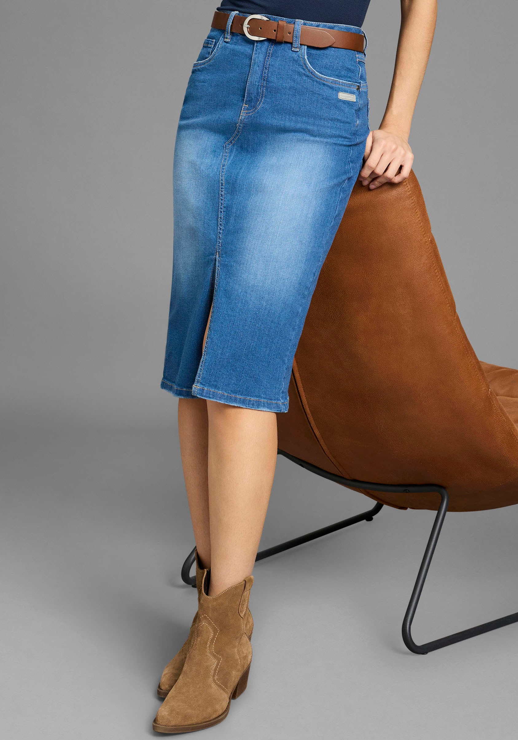 Laura Scott Ceinture en cuir für Damen mit mattsilber Schnalle - NEW - bis Gr.135