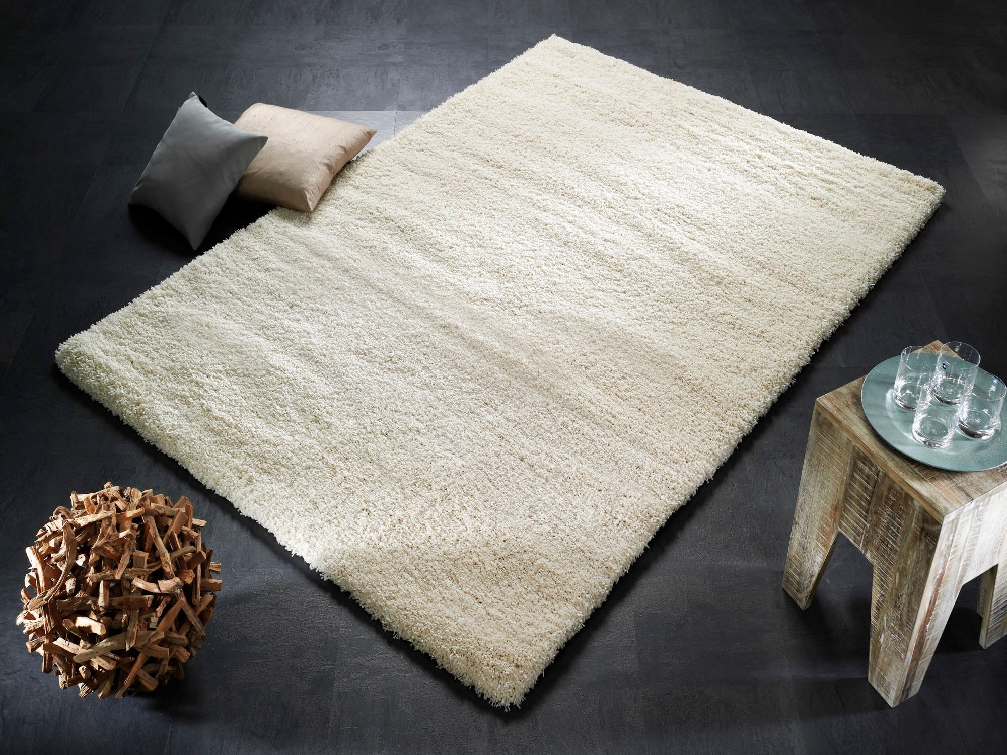 Image of OCI DIE TEPPICHMARKE Hochflor-Teppich "LOBBY SHAGGY, auch als Läufer und in Rund" rechteckig 52 mm Höhe Langflor, dichter Shaggy, robust, auch in quadratischer Form