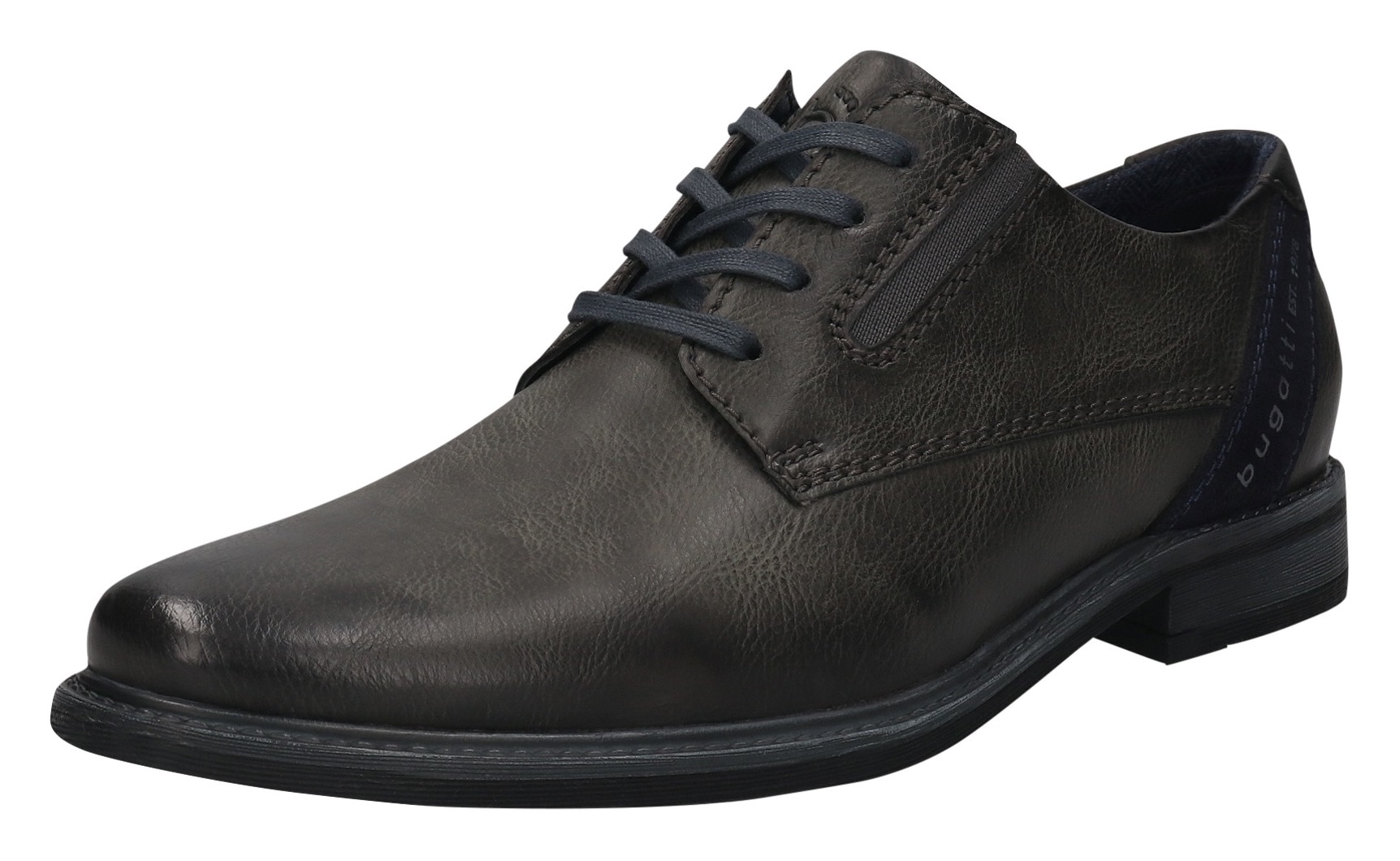 Image of bugatti Schnürschuh Anzugschuh, Business Schnürschuh mit modischem Fersen-Flag