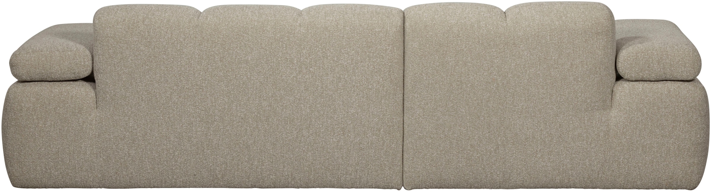 WOOOD Chaiselongue »Mojo Bouclé-Bezug mit verstellbarer Armlehne, H 74 x B 284 x T 160 cm« Tragkraft 360 kg, Maximale Verschleissfestigkeit, Pfleiglicht