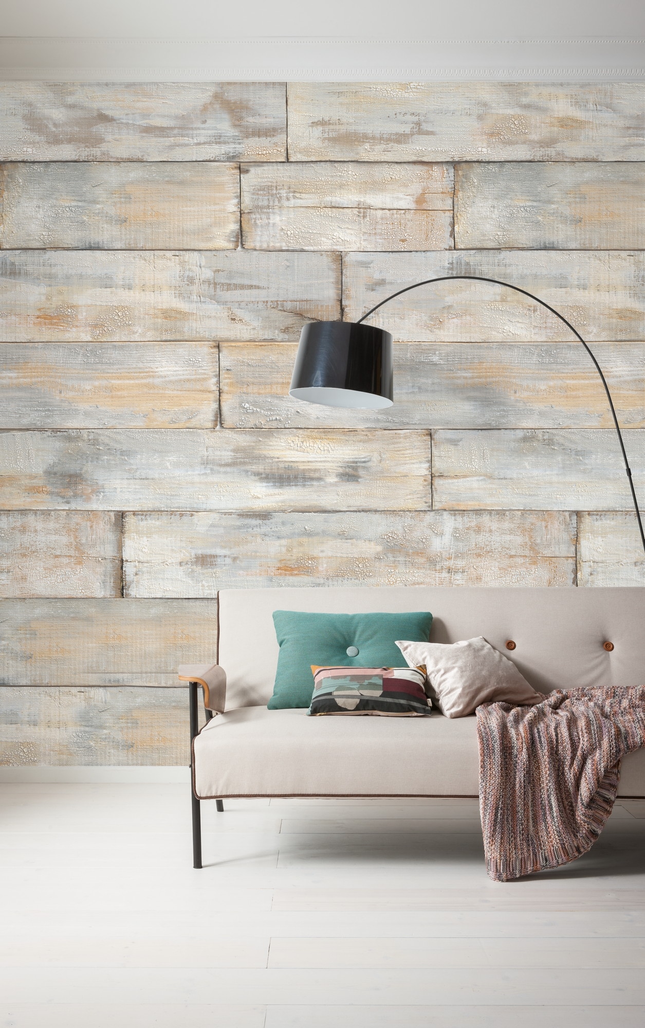 Image of Komar Fototapete "Digitaldruck Vlies - Shabby Chic - Grösse 300 x 250 cm" bedruckt glatt Wohnzimmer, Schlafzimmer