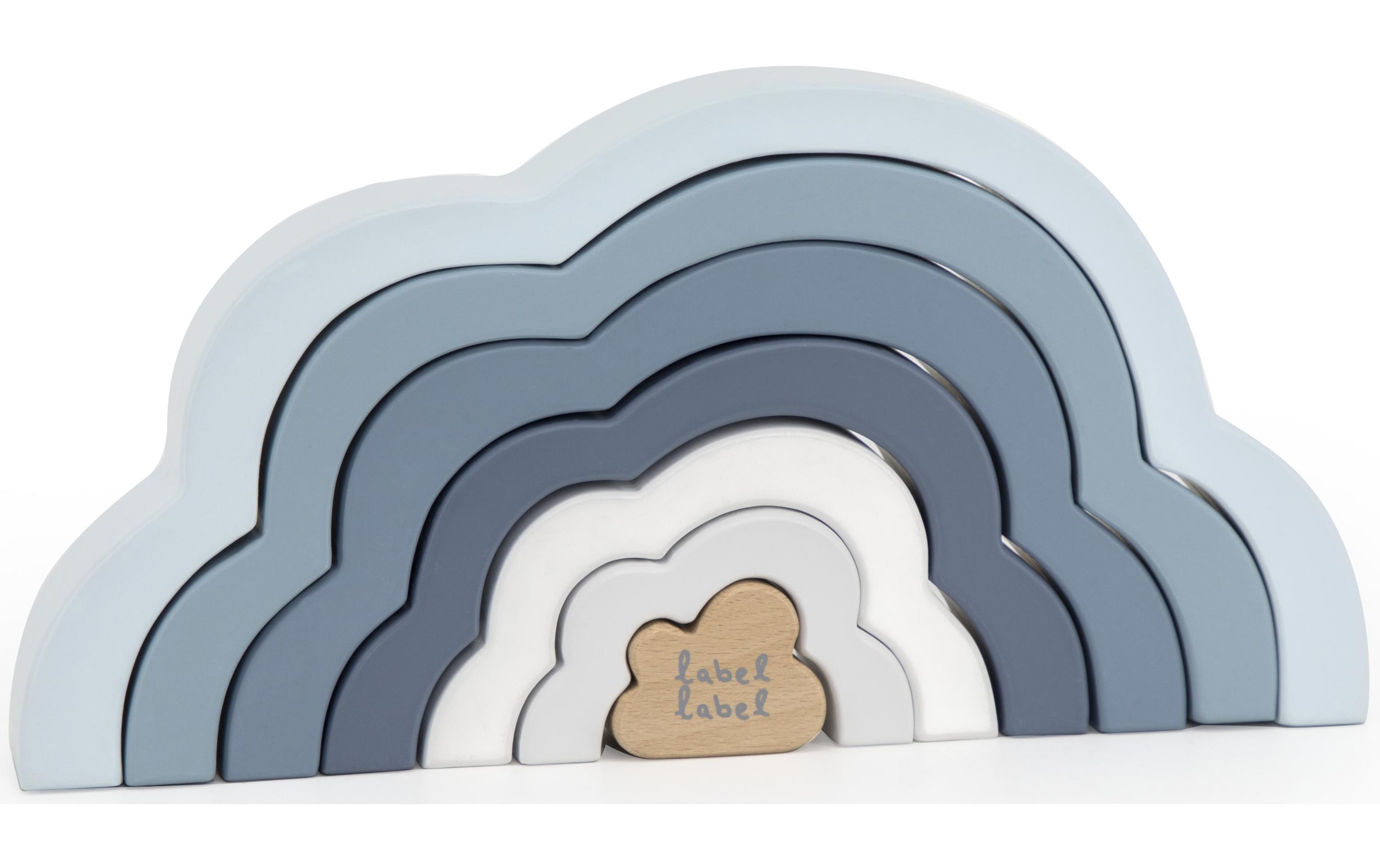 Steckspielzeug »Label Label Regenbogen Blau«