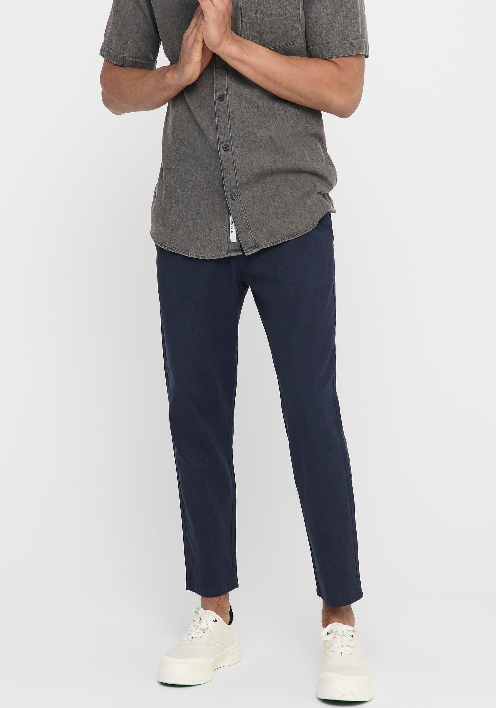 Image of ONLY & SONS Leinenhose »LEO LINEN MIX« bei Ackermann Versand Schweiz