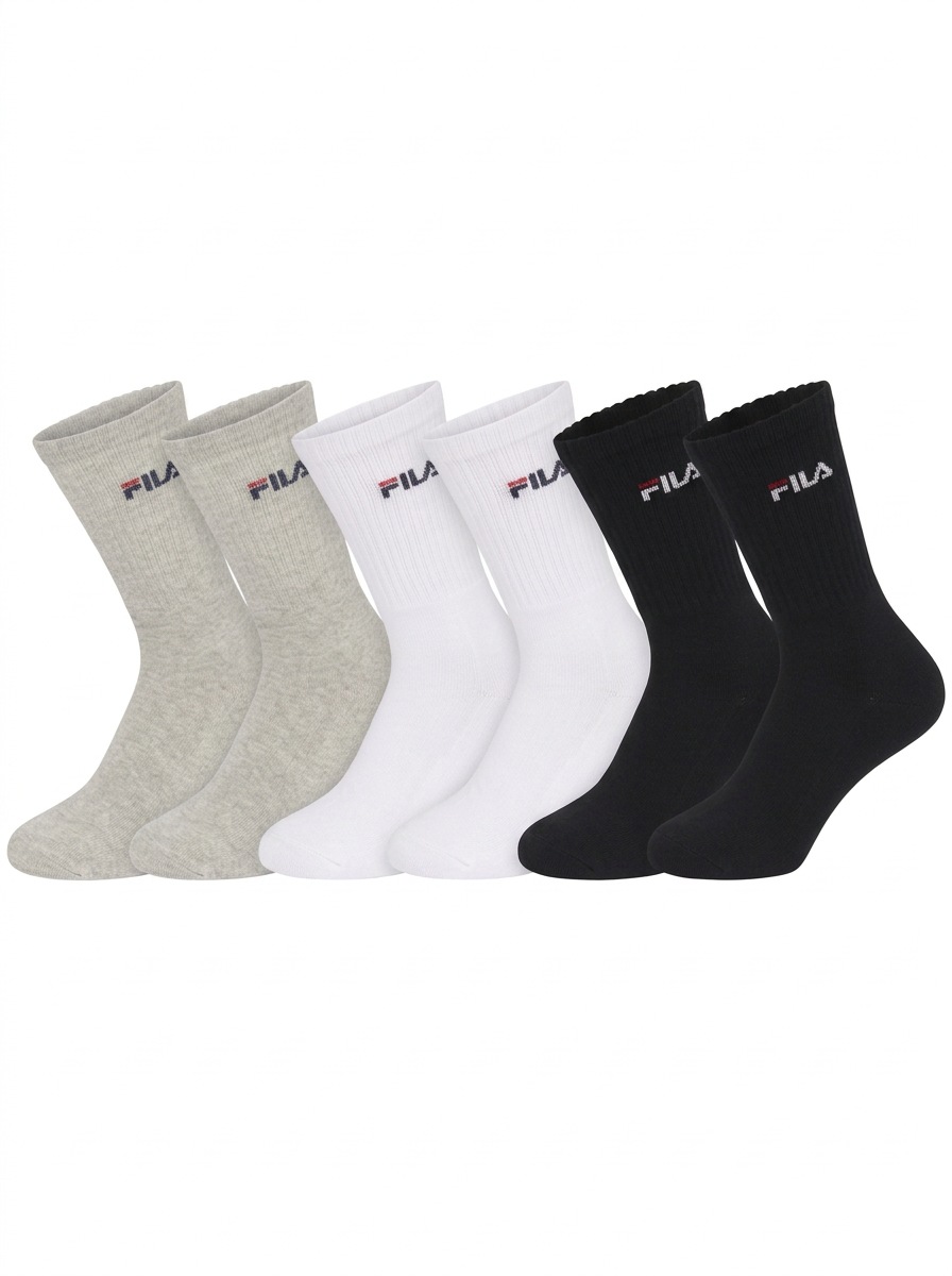 Image of Fila Tennissocken "UNISEX CREW TENNIS FULL TERRY SOCKS" 6 Paar, mit normaler Passform, für Sneakers oder Sportschuhe, Crew-Höhe