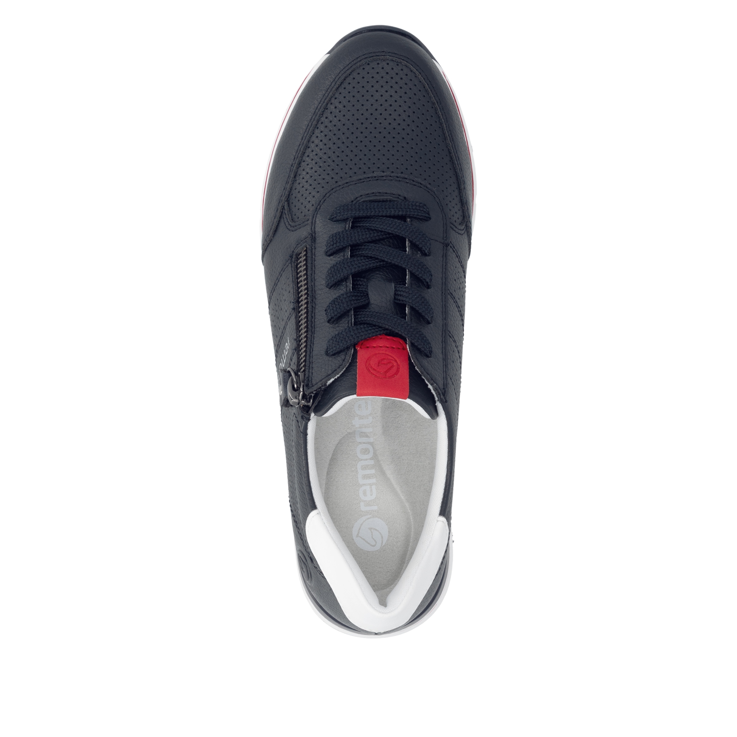 Remonte Keilsneaker  mit gepolstertem Fussbett, Freizeitschuh, Halbschuh, Schnürschuh
