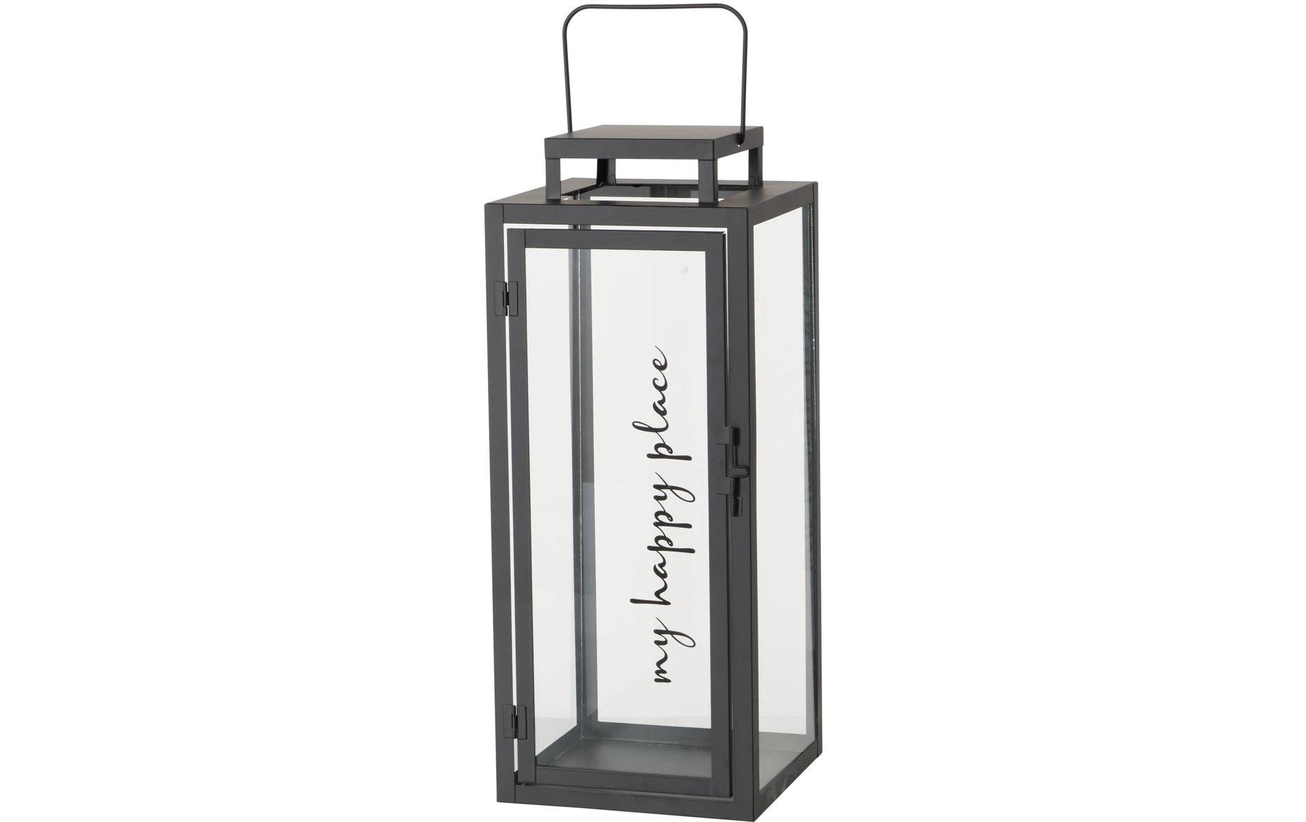 BOLTZE Kerzenlaterne »Manhattan 2-teilig« mit beschrifteten Glas