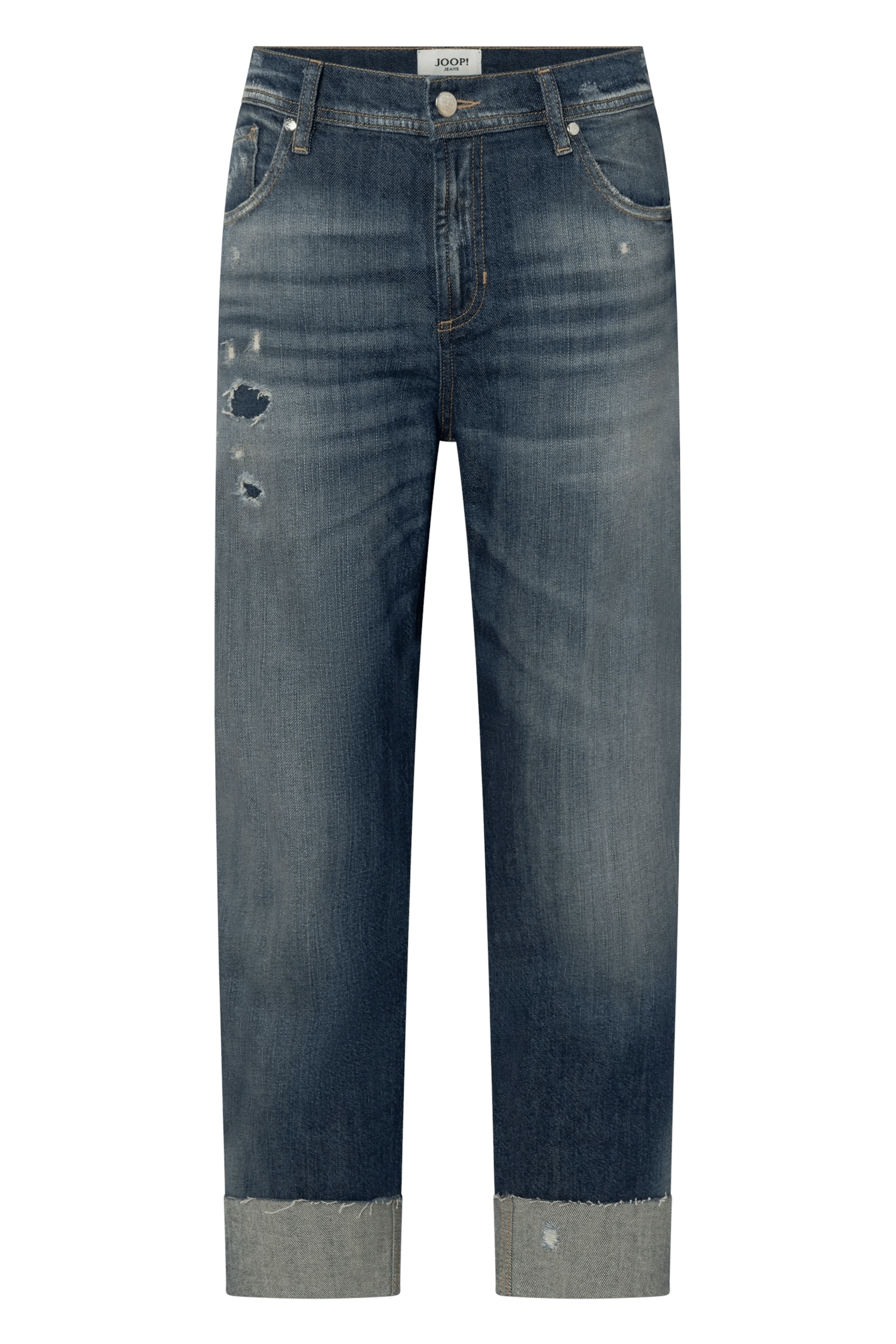 JOOP! Jeans droit »Maike« Aspect destroy, en denim léger d’été