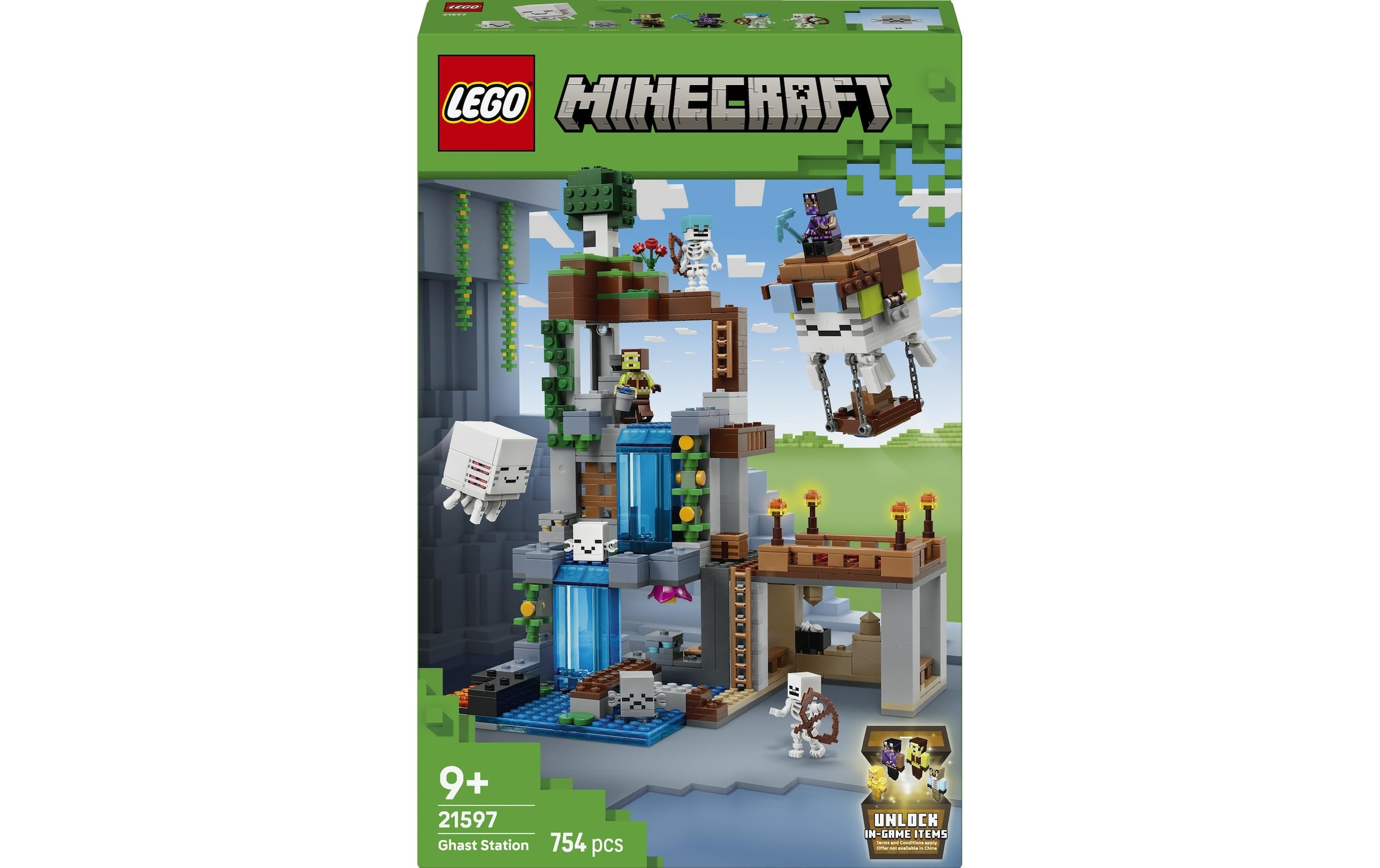 LEGO® Konstruktionsspielsteine »Ghast-Station (21597), LEGO Minecraft« Made in Europe