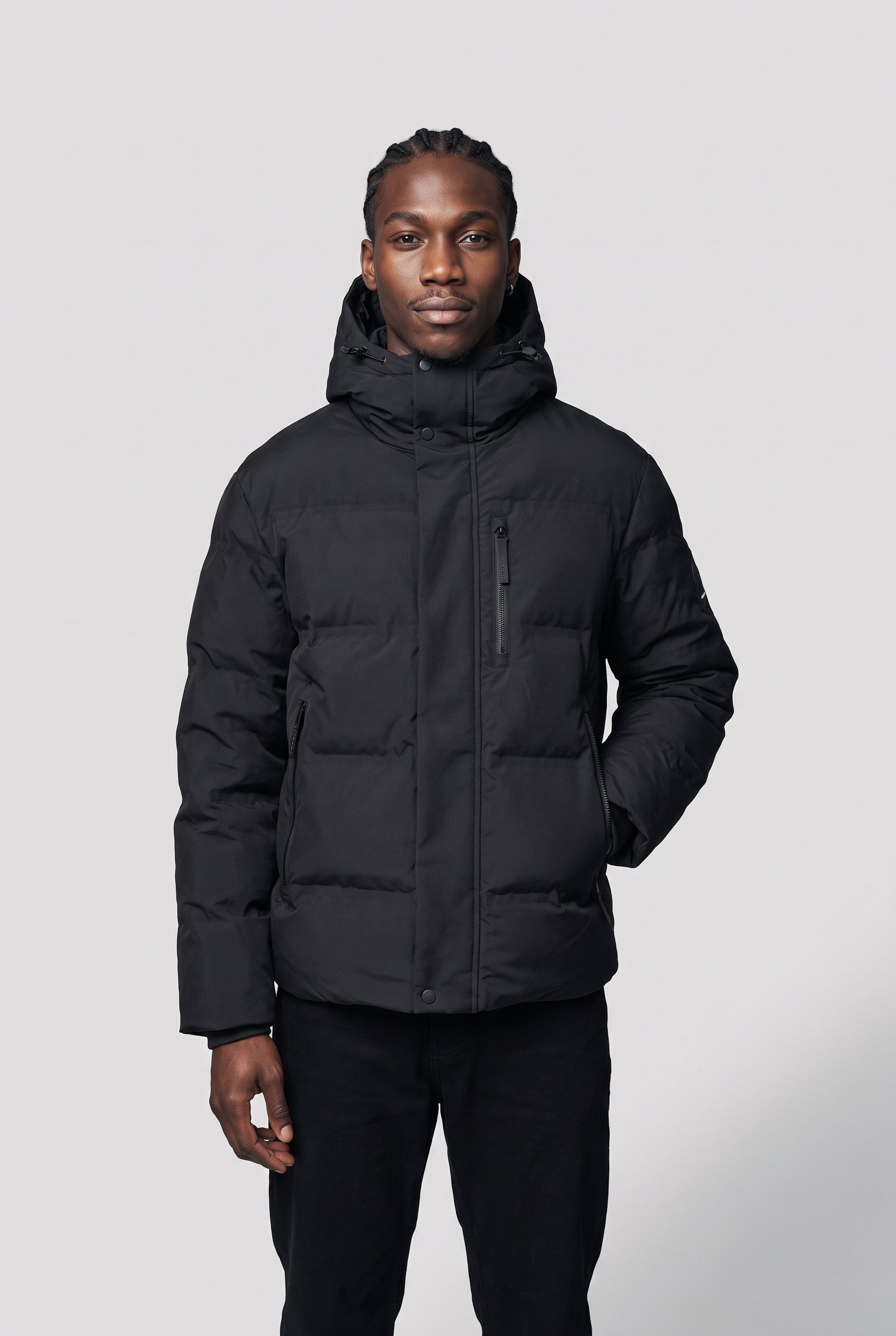 Jack & Jones Veste matelassée »JCOTRACE ALPHA PUFFER JACKET« avec capuche Kunstfaser, regular fit