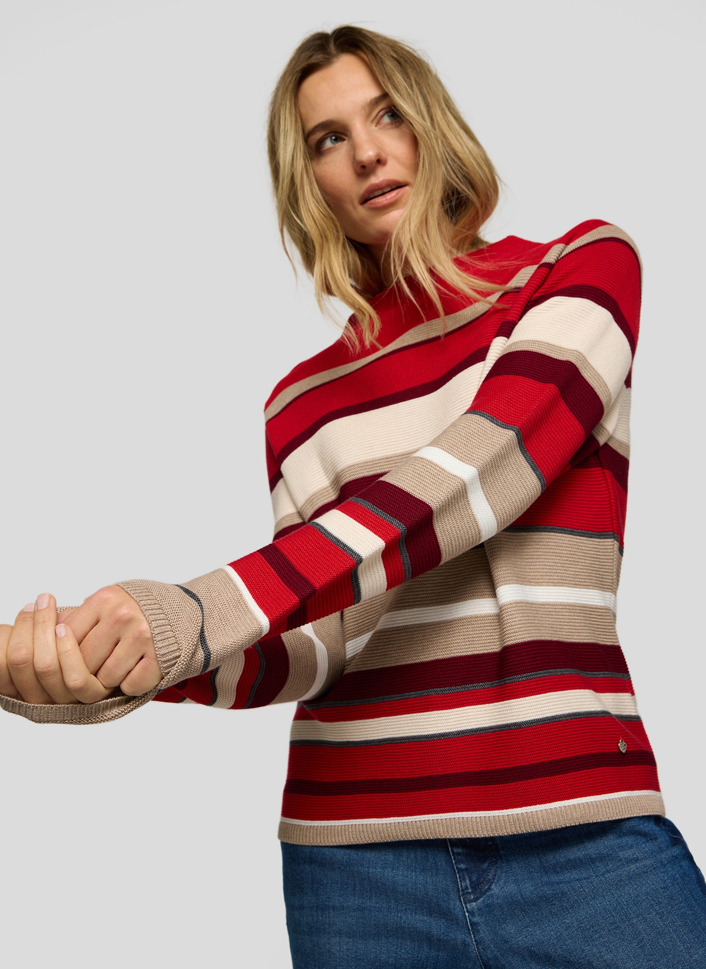 Rabe Pull en tricot im Streifen-Look