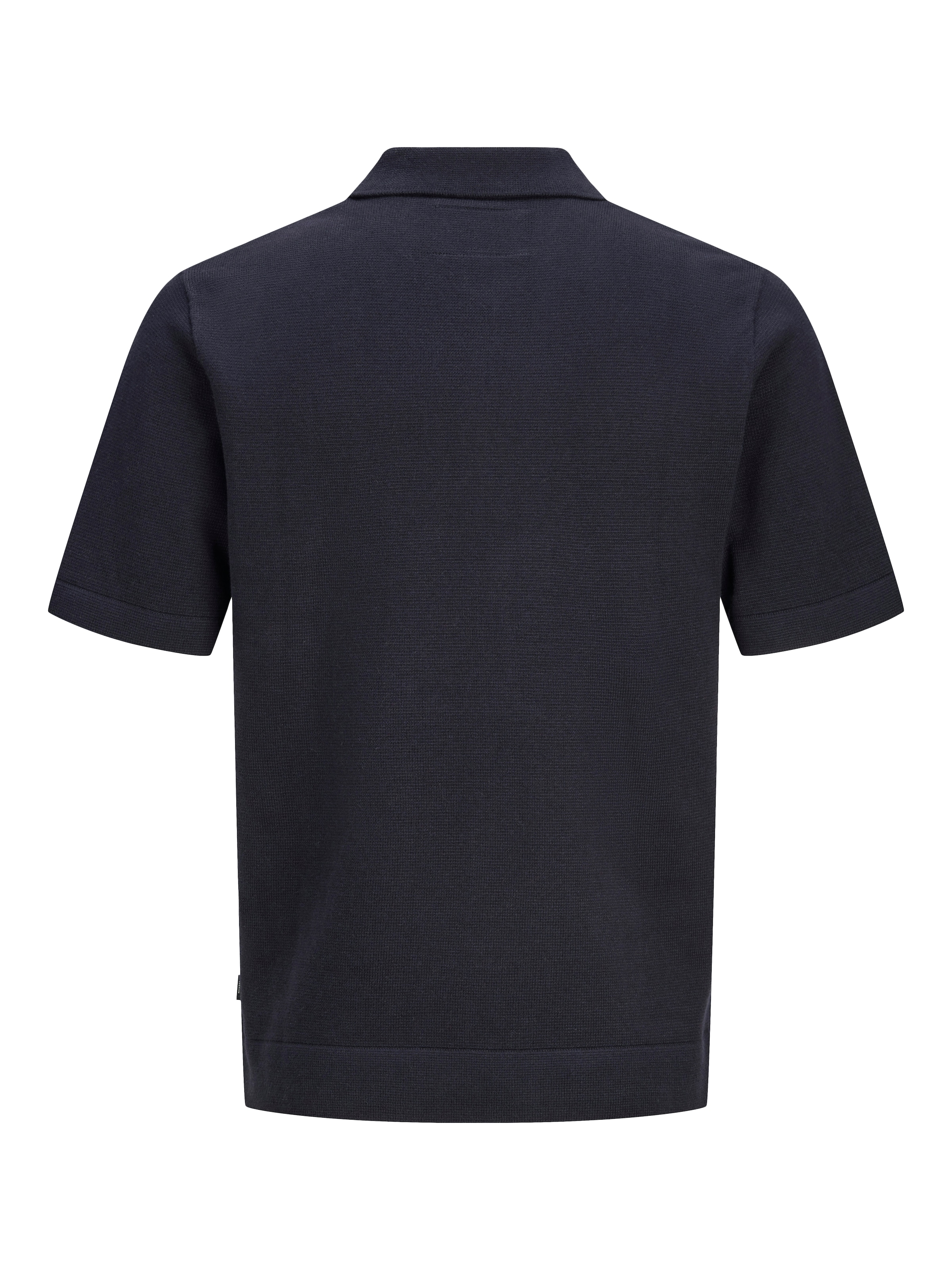 Jack & Jones Pull à col polo »JPRBLAMILANO SPRING KNIT ZIP POLO SS SN« mélange de coton