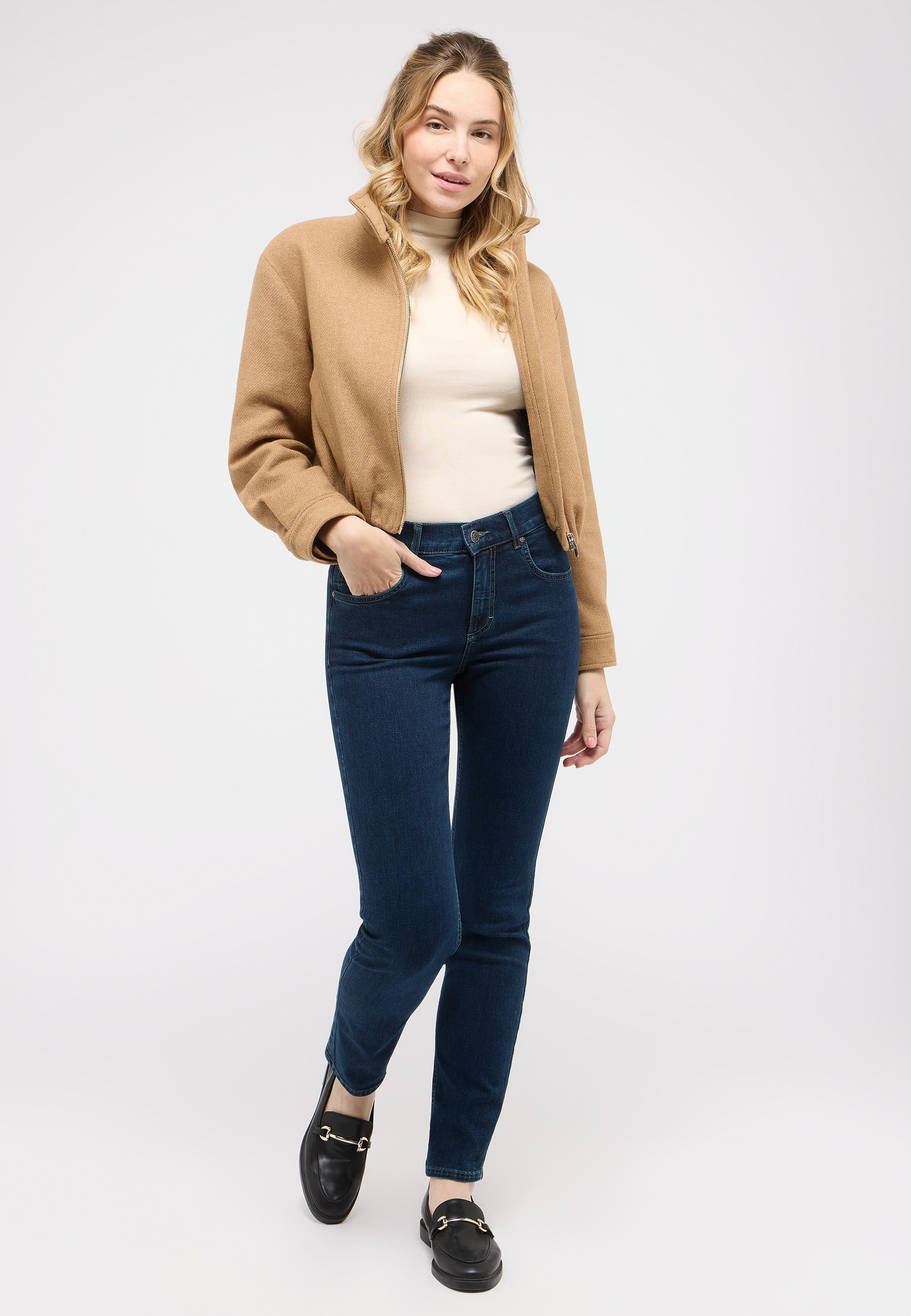 ANGELS 5-Pocket-Jeans »CICI« aus sportivem Denim