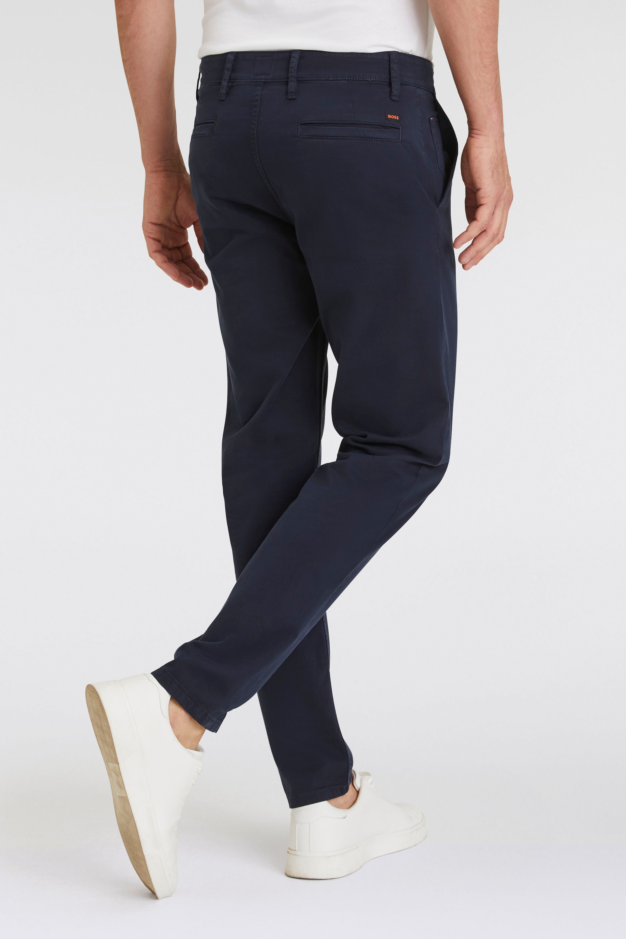 BOSS ORANGE Chinohose »tapered«, mit BOSS Logo hinten