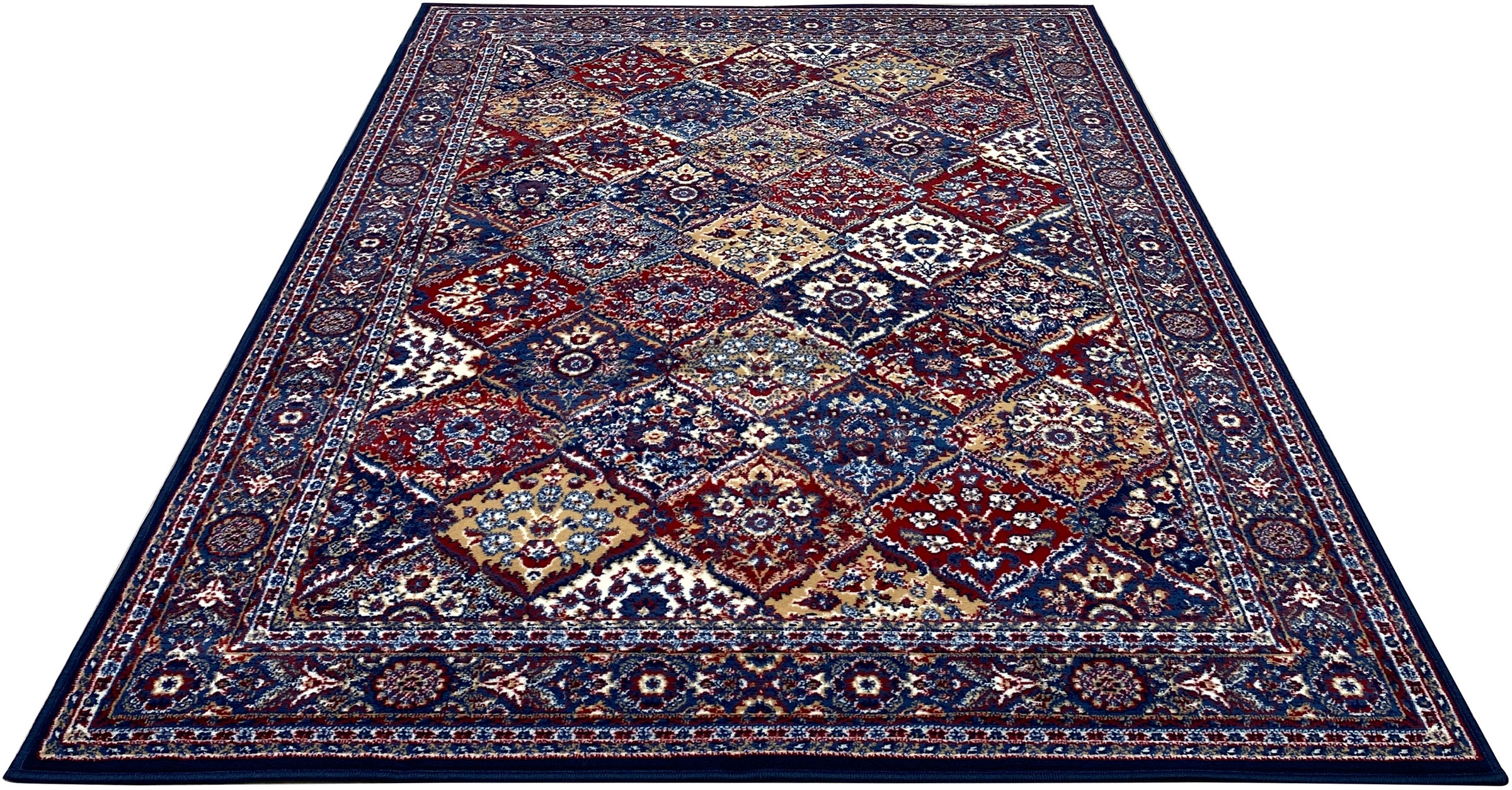 Image of DELAVITA Teppich »Elise«, rechteckig, 7 mm Höhe, Orient-Optik, mit Bordüre, Kurzfloorteppich, Weich, ideal im Wohnzimmer & Schlafzimmer bei Ackermann Versand Schweiz