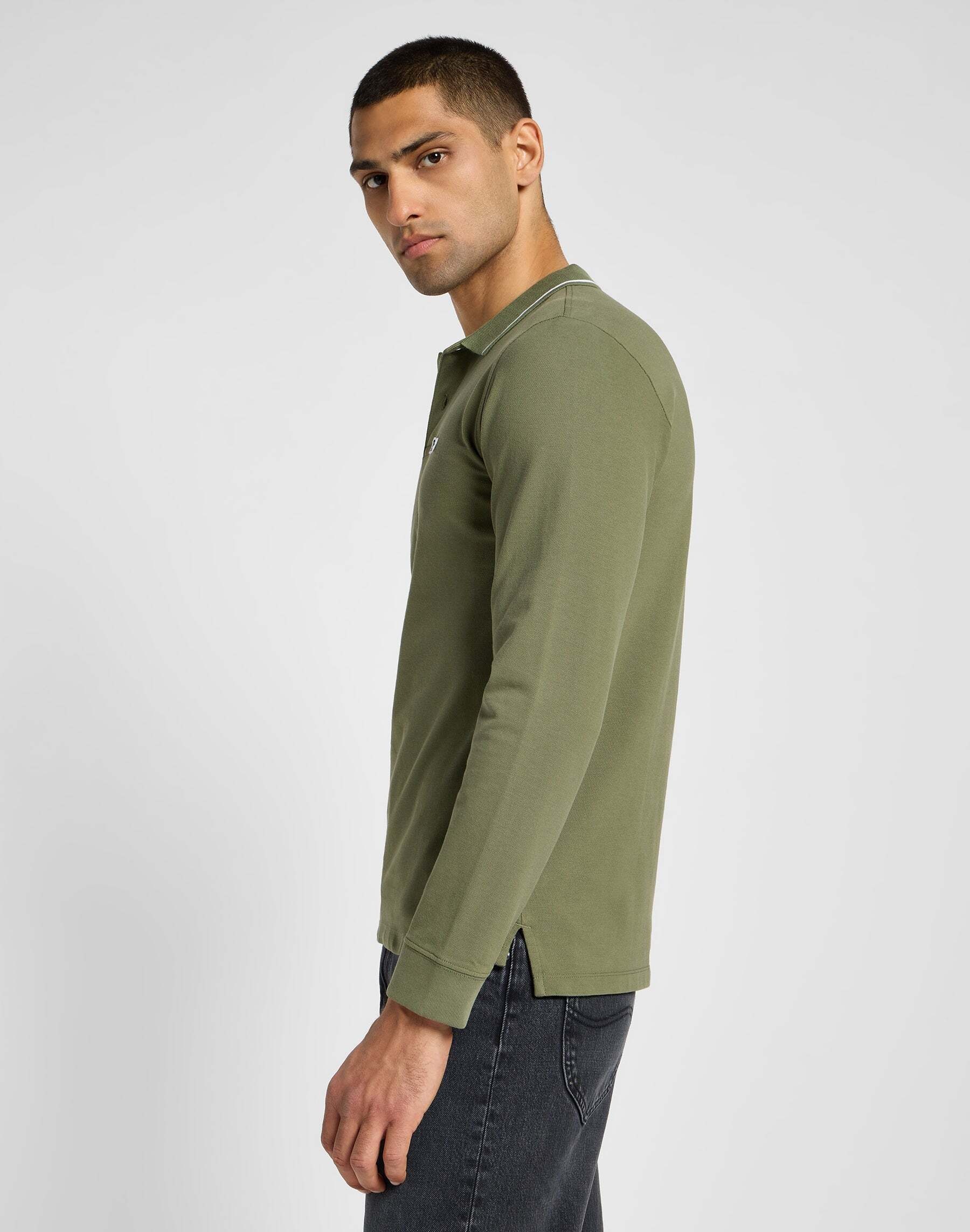 Lee® Langarm-Poloshirt »LEE Langarmpolo Longsleeves Pique Polo«