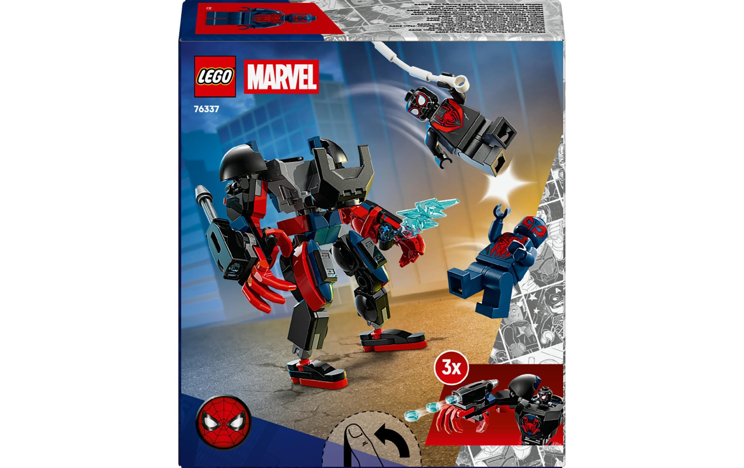   Konstruktionsspielsteine »Marvel Miles Morales Mech vs. Spider-Man 2099 76337« Kategorie: Fantasy-Welt
