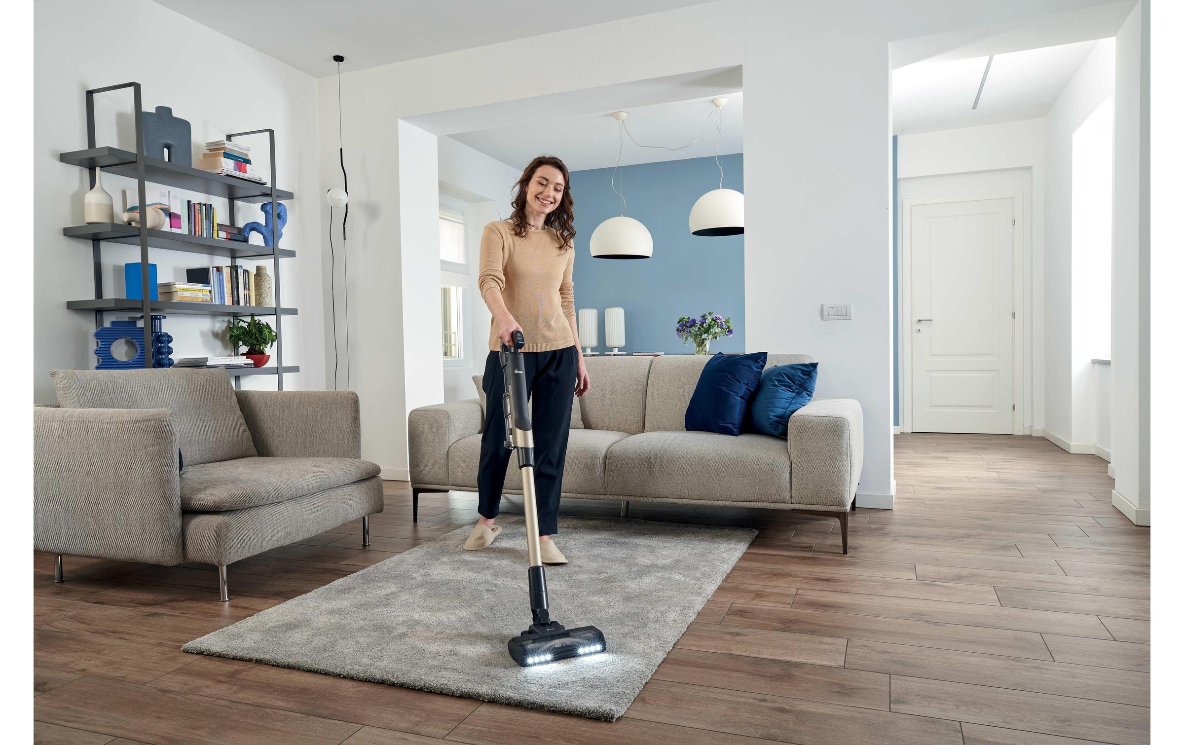 Hoover Akku-Hand-und Stielstaubsauger »HF210PP 11 Akku Trocken EPA Beutellos 1 l 165 W« 2-in-1-Stabstaubsauger mit ULTRA COMPACT X3-Technologie