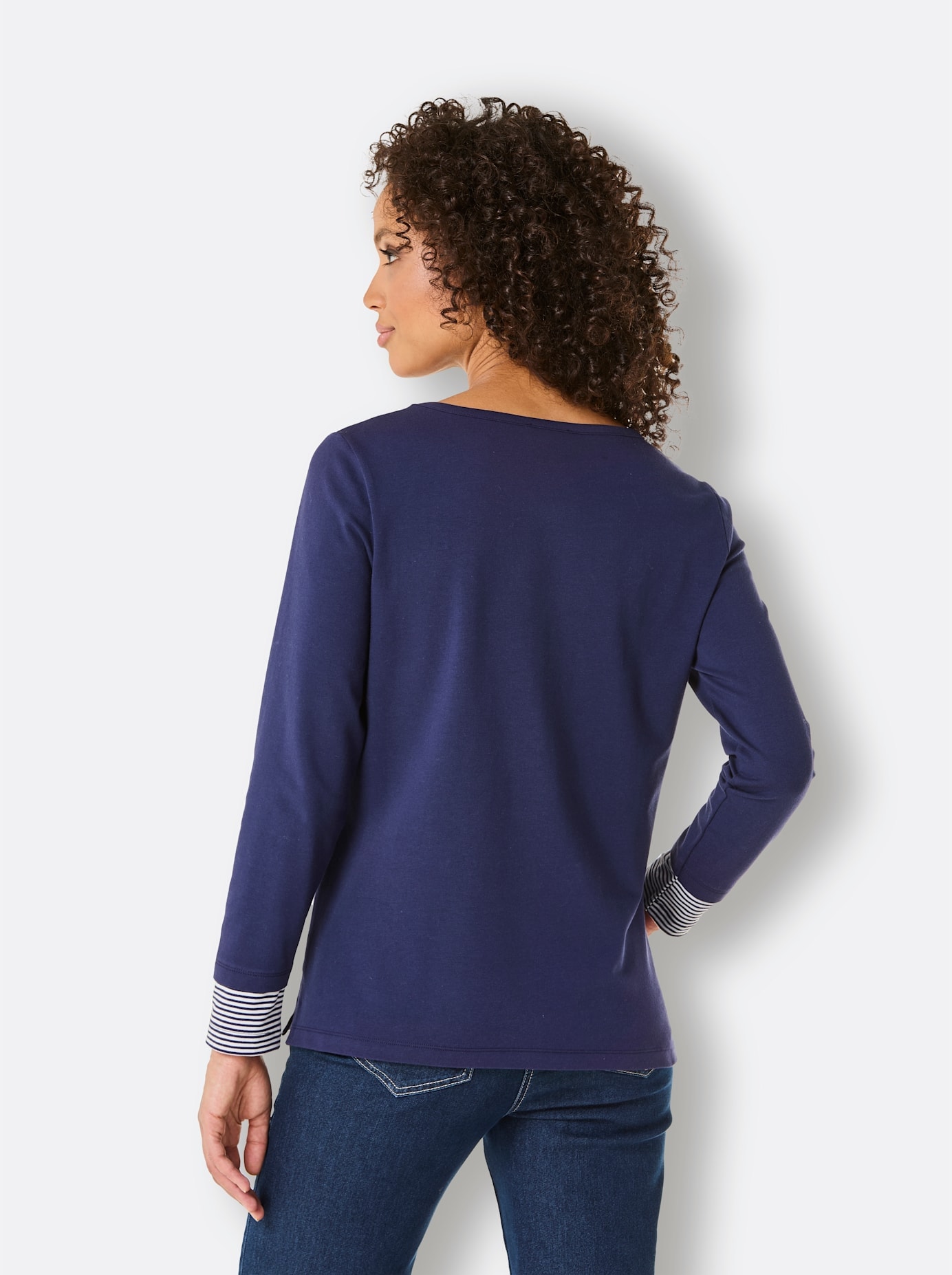 CREATION L PREMIUM Langarmshirt »Pima-Baumwoll-Shirt«, (1 tlg.)