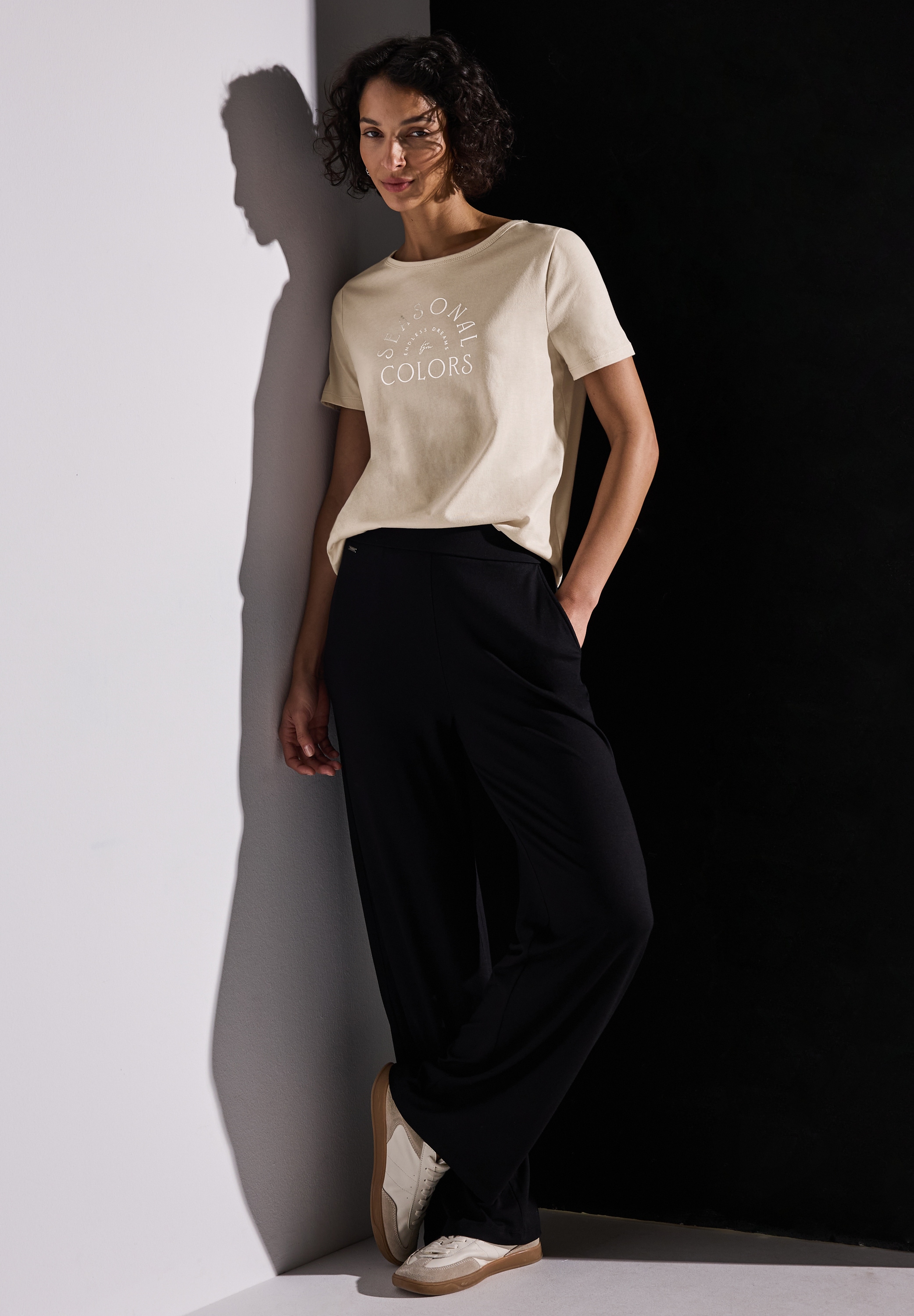 STREET ONE T-Shirt, mit Schriftzug